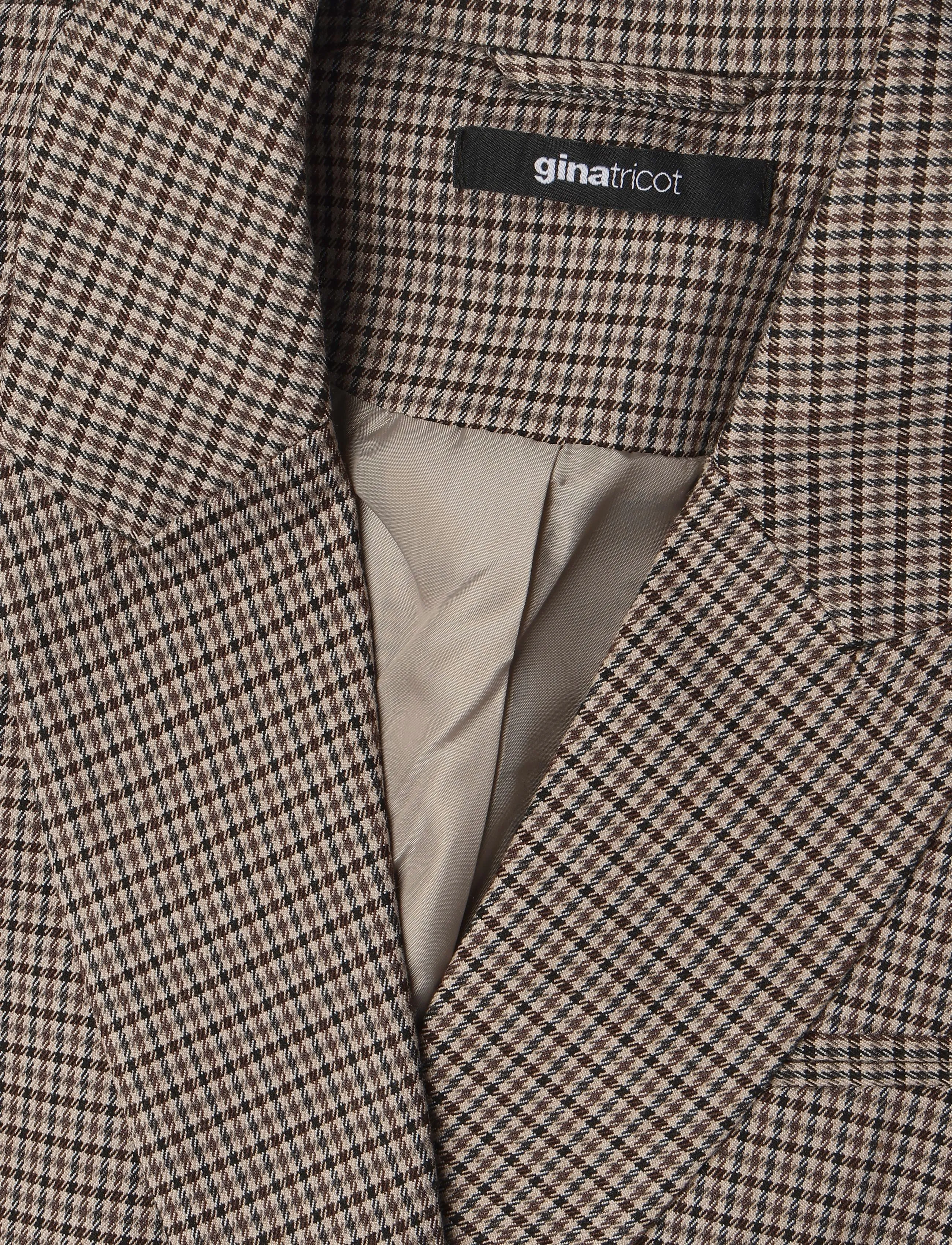 Gina Tricot - Shaped tie blazer - check (9040) - 2