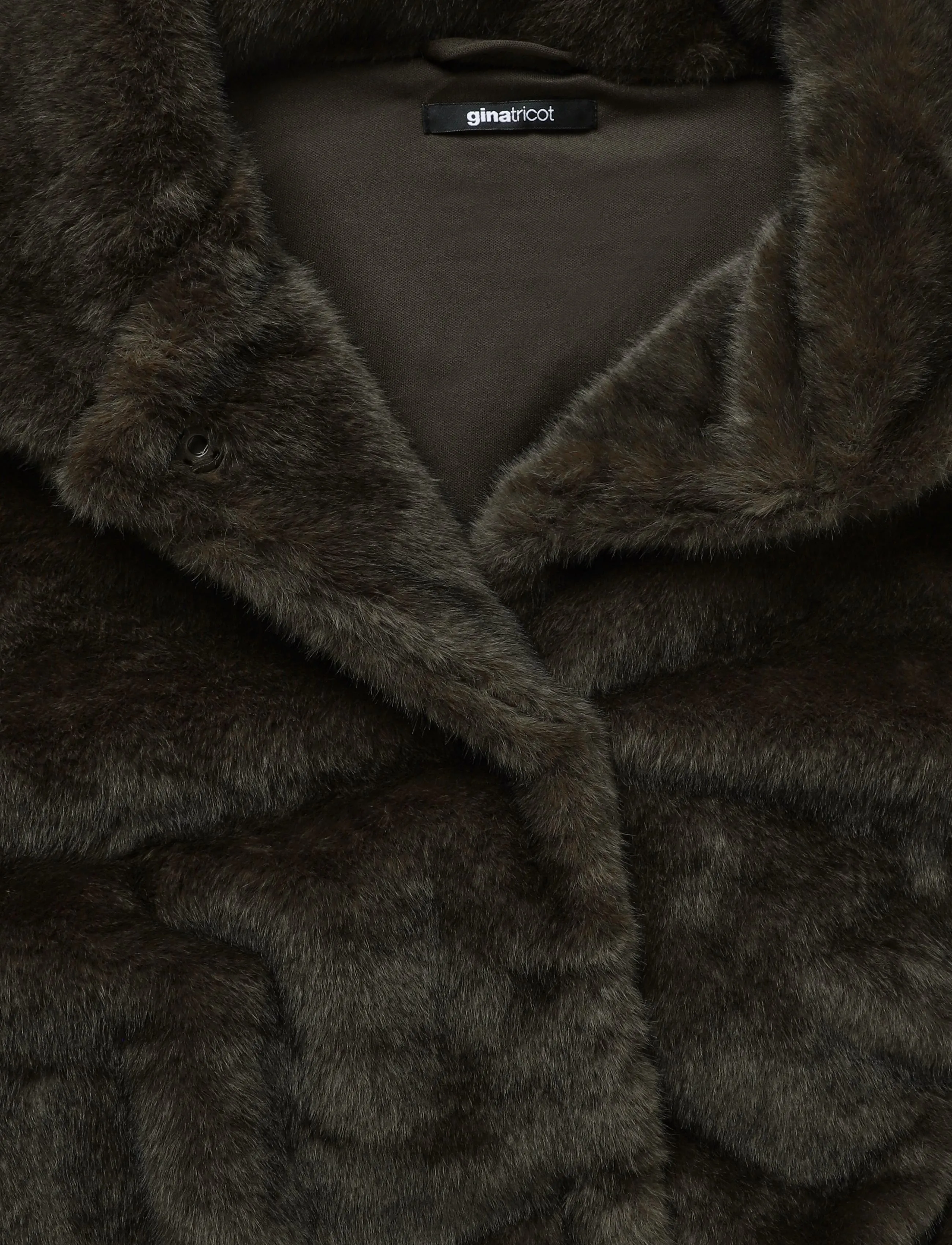 Gina Tricot - Faux fur jacket - mole (7382) - 2