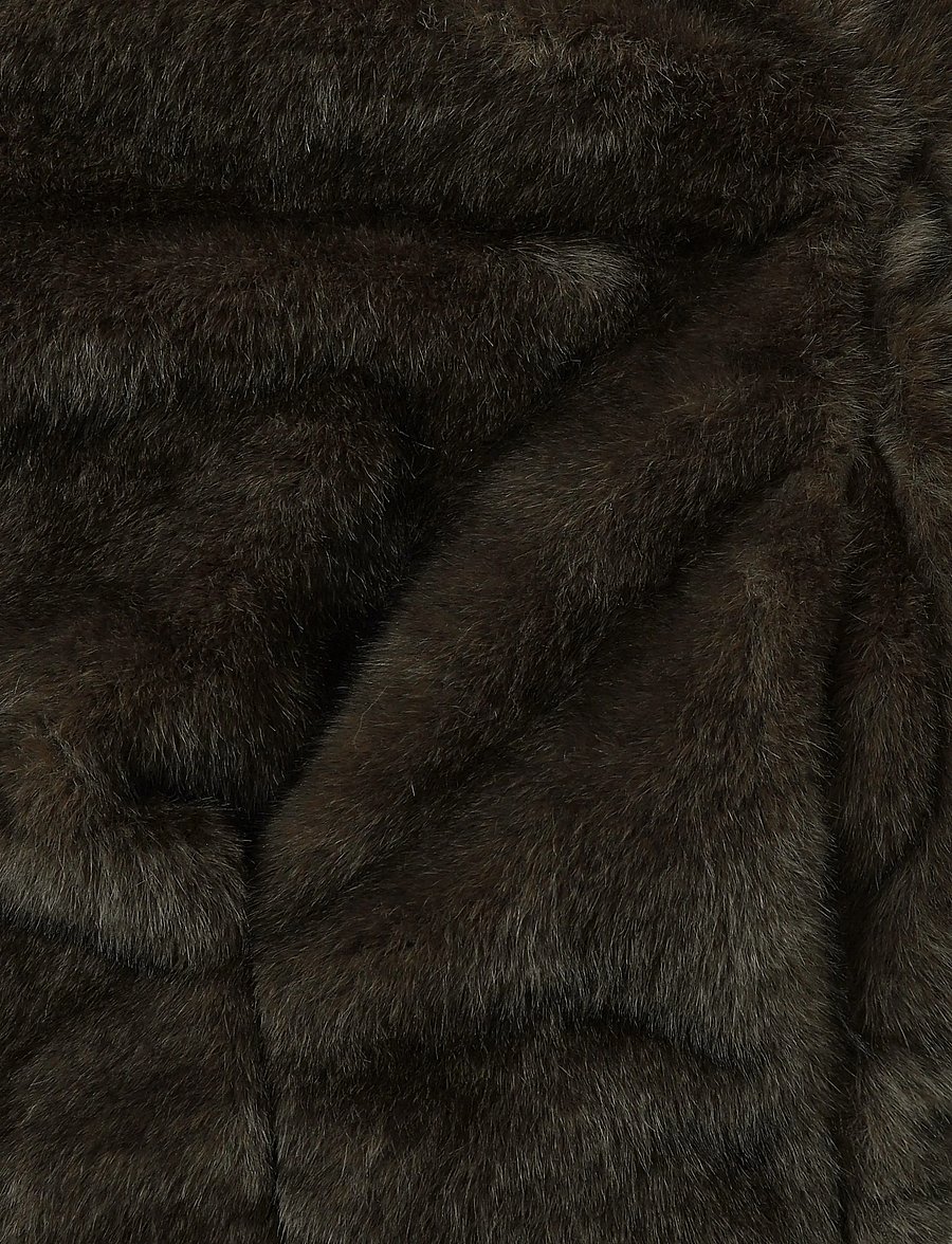 Gina Tricot - Faux fur jacket - kunstkarusnahk - mole (7382) - 3