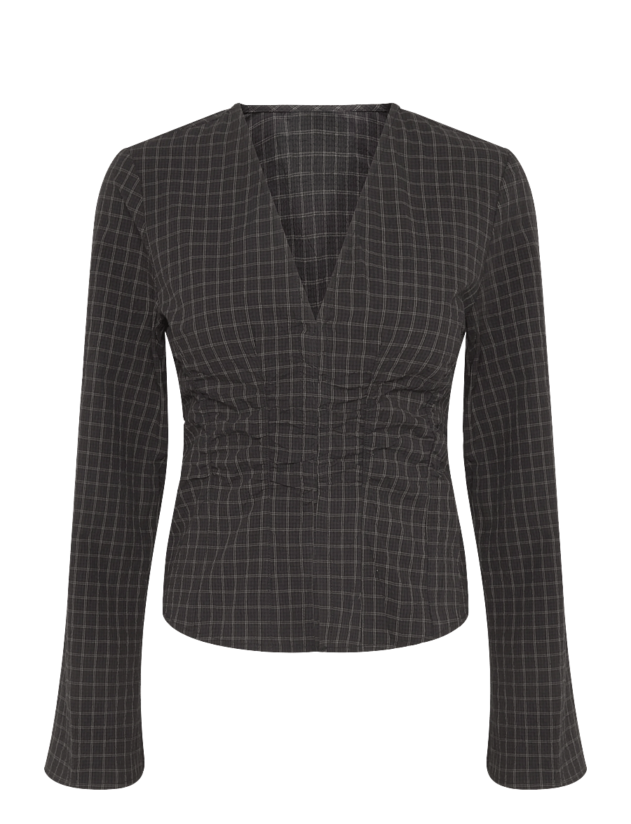 Gina Tricot - Long sleeve shirt - pikkade varrukatega pluusid - check (9040) - 0