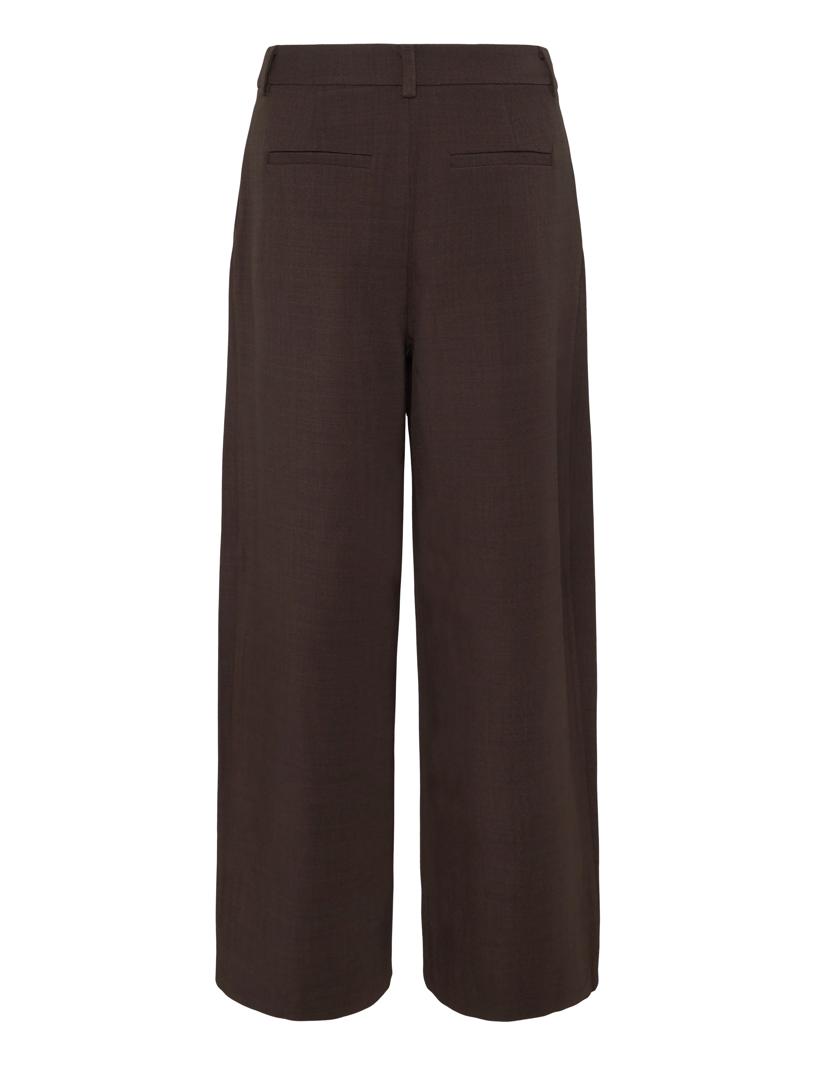 Gina Tricot - Edgy wide pleated trousers - laia säärega püksid - brown - 1