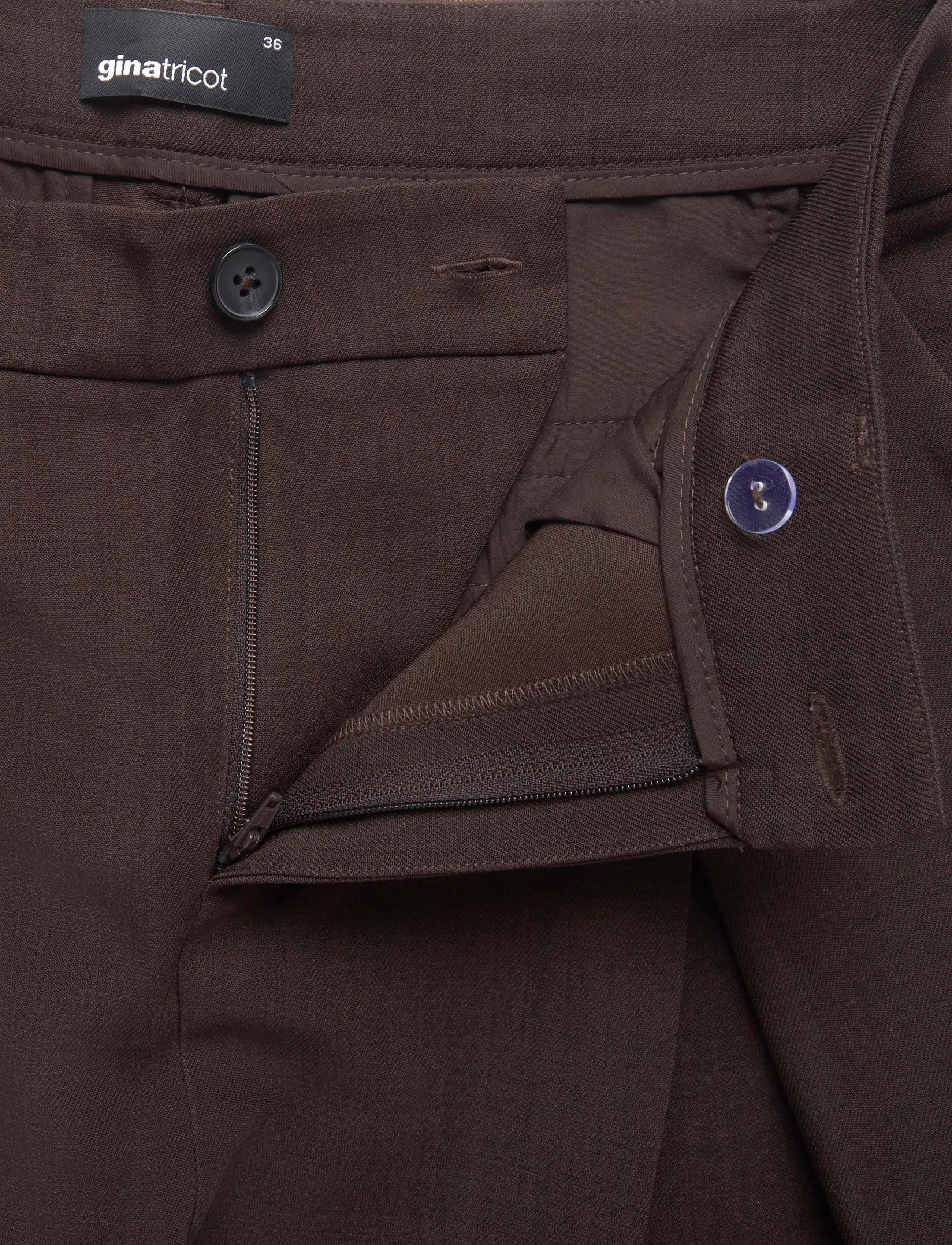 Gina Tricot - Edgy wide pleated trousers - laia säärega püksid - brown - 3