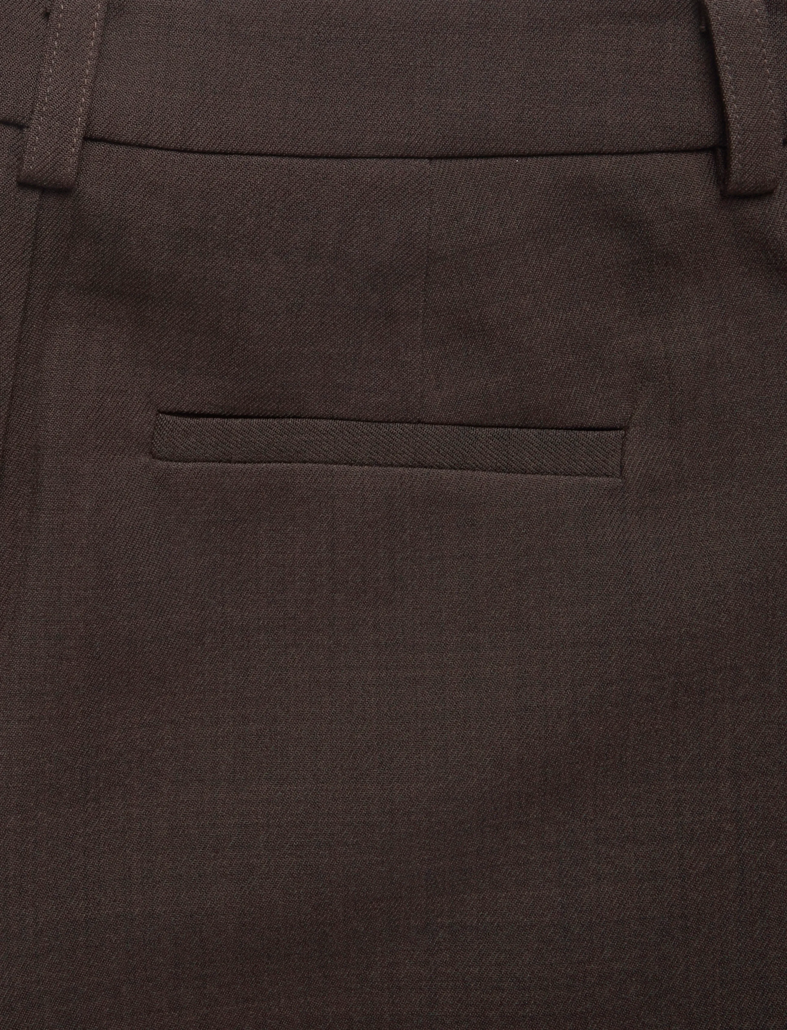 Gina Tricot - Edgy wide pleated trousers - laia säärega püksid - brown - 4