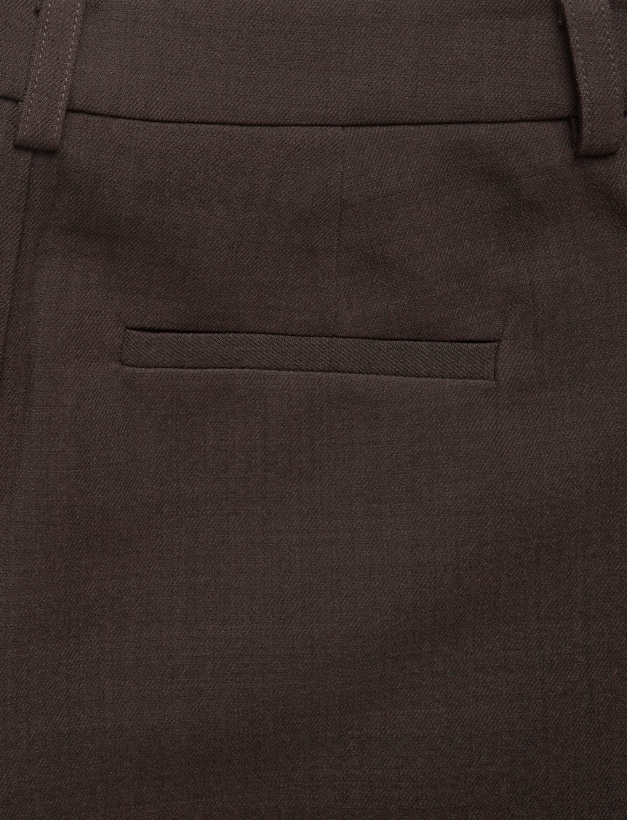 Gina Tricot - Edgy wide pleated trousers - laia säärega püksid - brown - 4