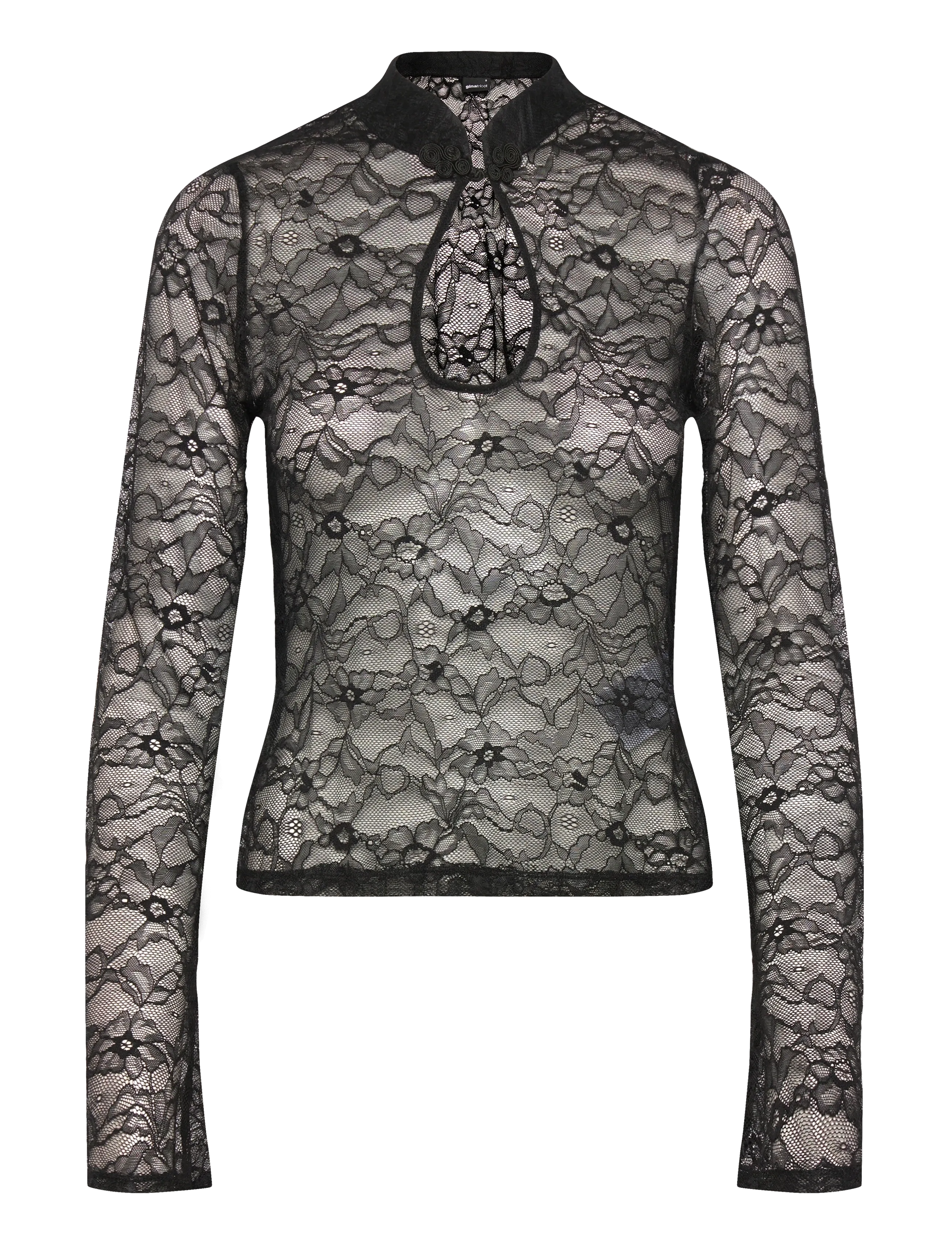 Gina Tricot Lace top - Mode trends - BLACK (9000) / black