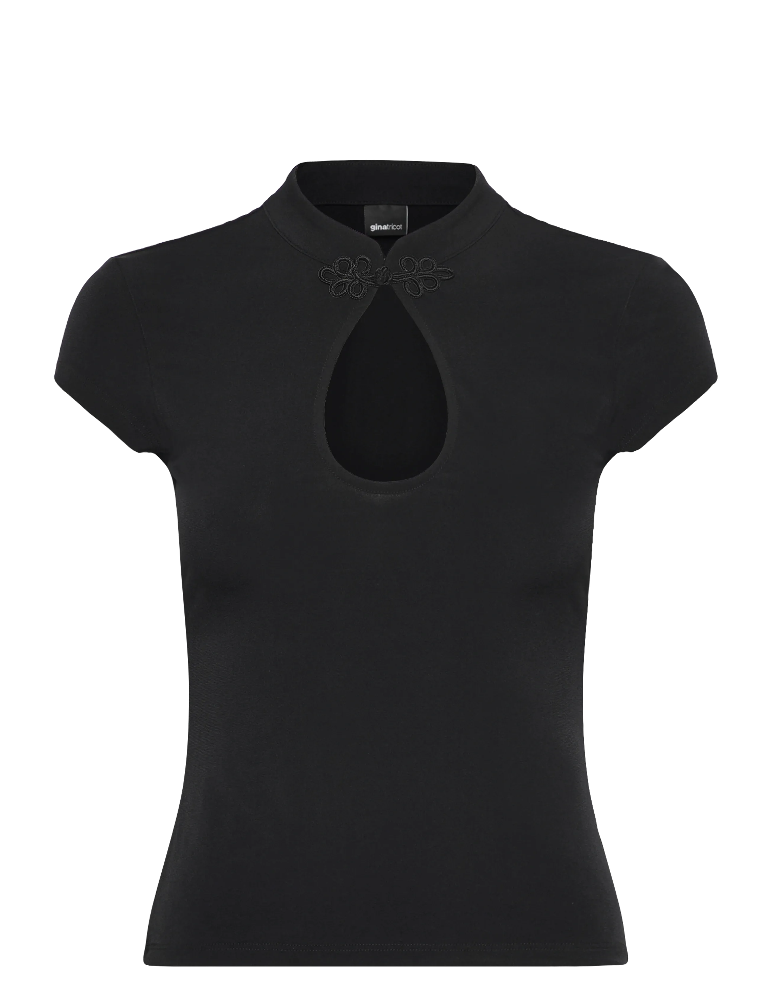 Gina Tricot Keyhole top - Swedish brands - BLACK (9000) / black