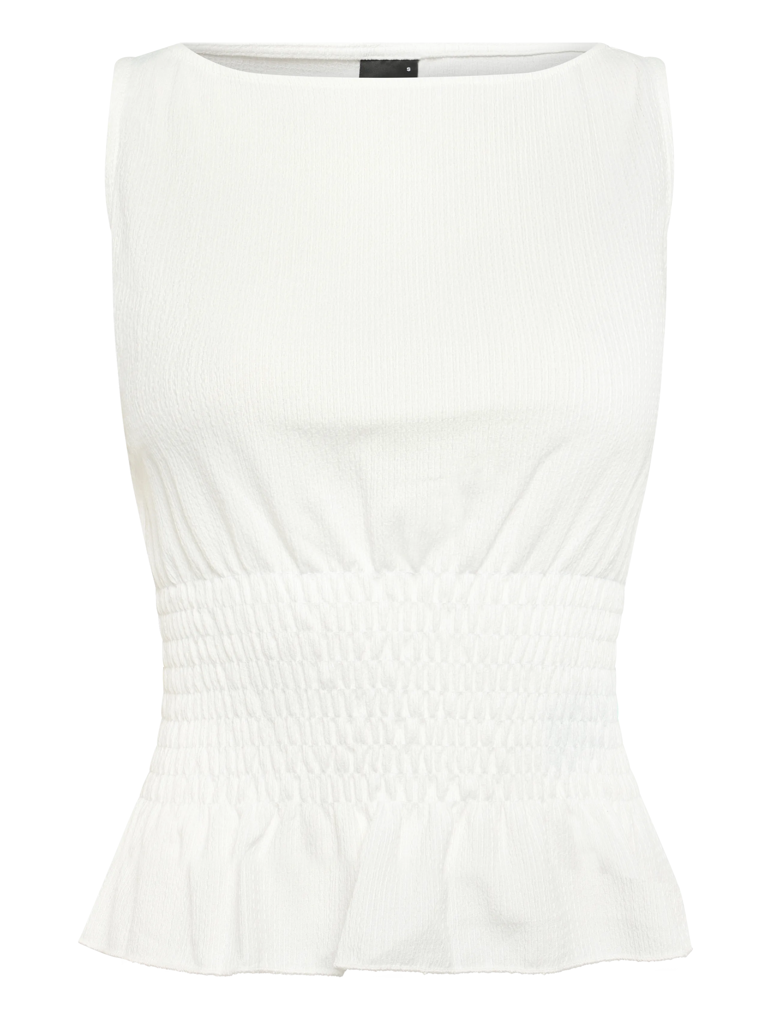 Gina Tricot Smock top - Ärmellose Tops - OFFWHITE / white