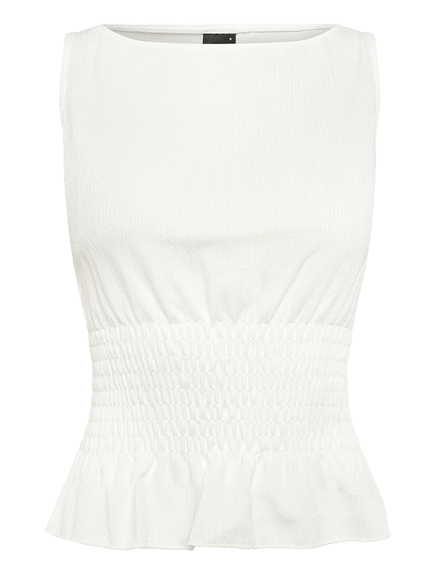 Gina Tricot - Smock top - Ärmellose tops - offwhite - 0