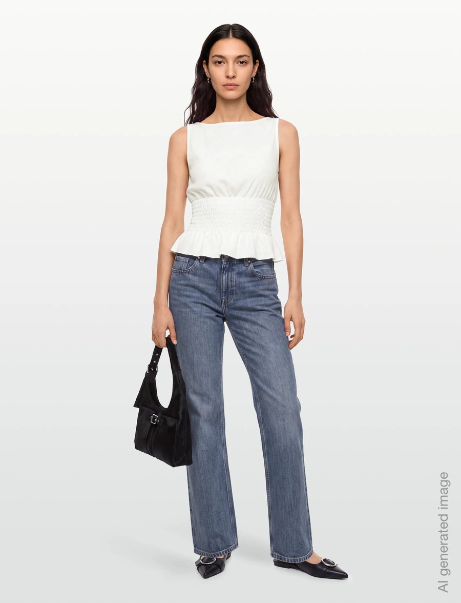 Gina Tricot - Smock top - Ärmellose tops - offwhite - 0