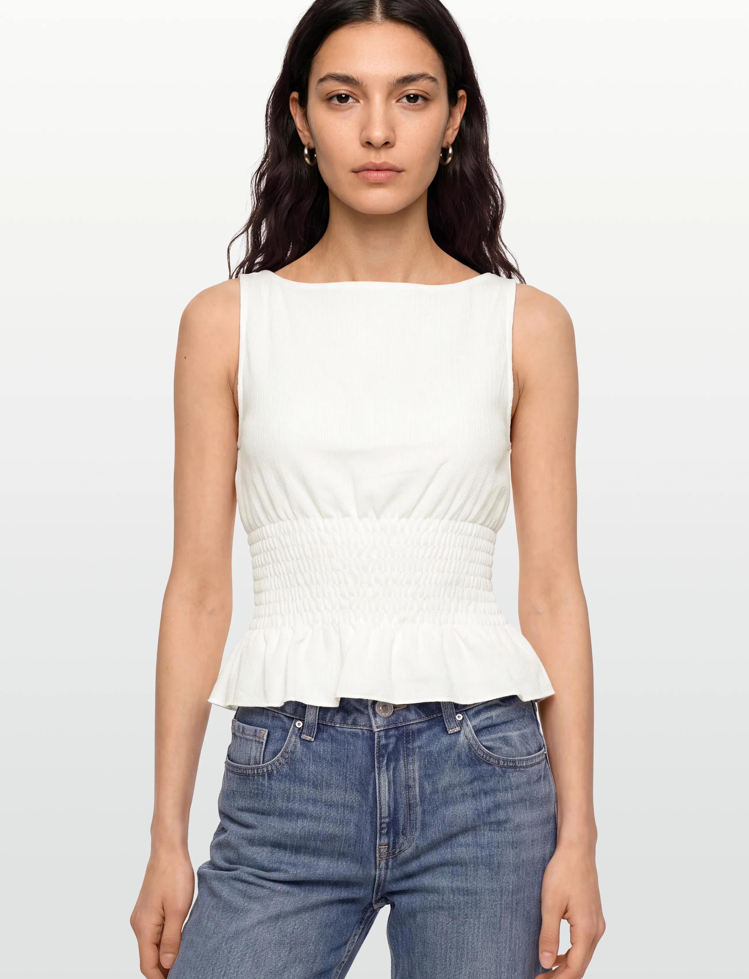 Gina Tricot - Smock top - tanktops - offwhite - 3