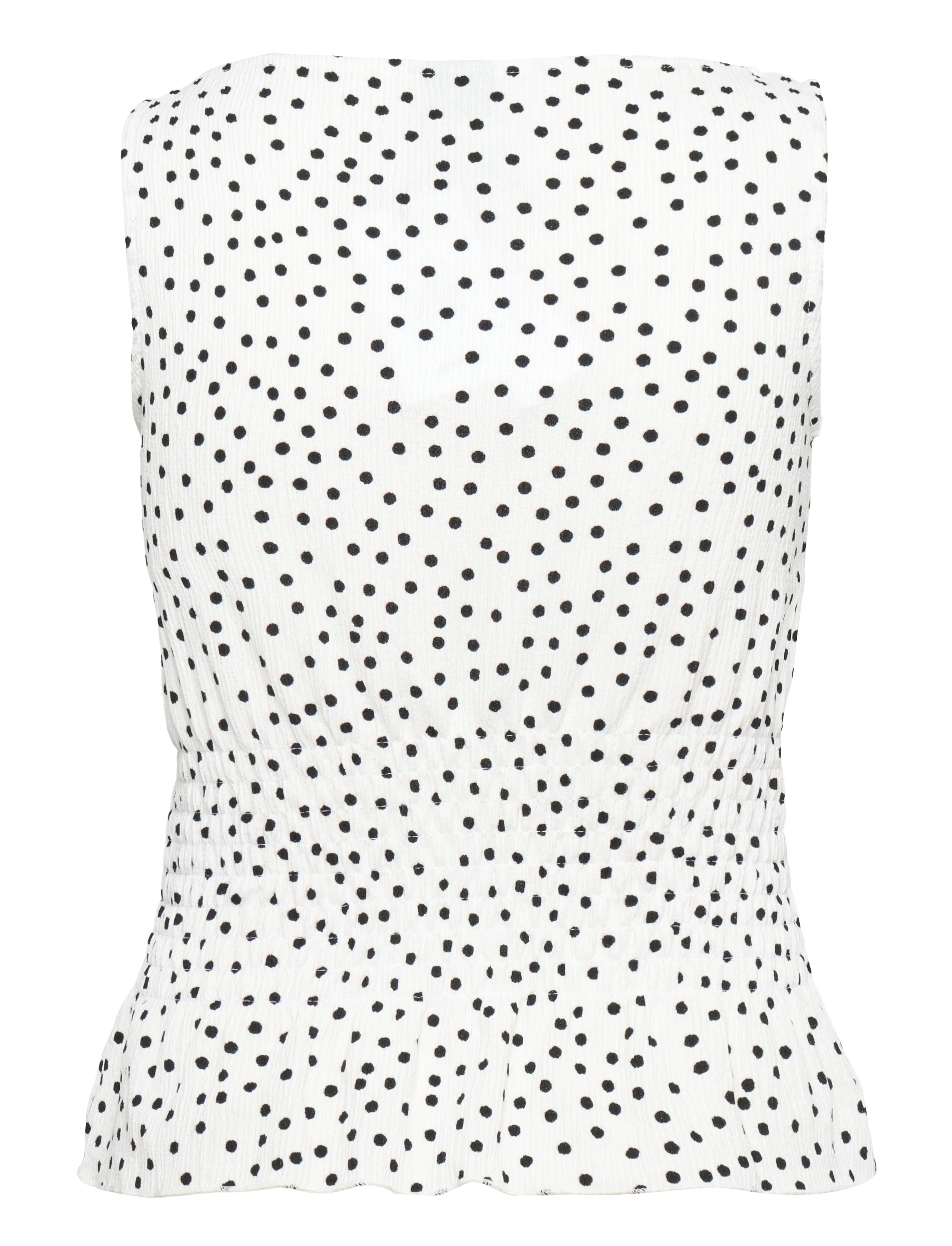 Gina Tricot - Smock top - Ärmellose tops - offwhite/dot (8107) - 2