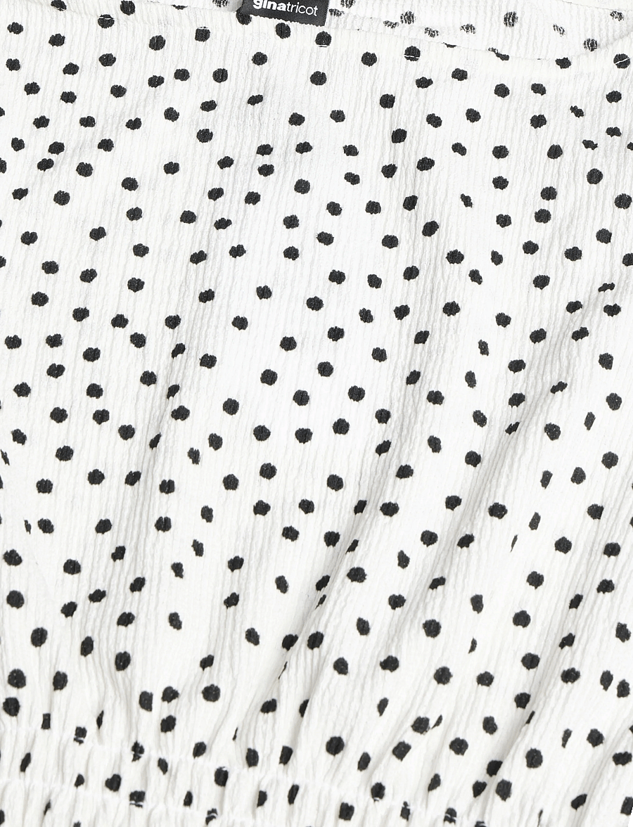 Gina Tricot - Smock top - Ärmellose tops - offwhite/dot (8107) - 5