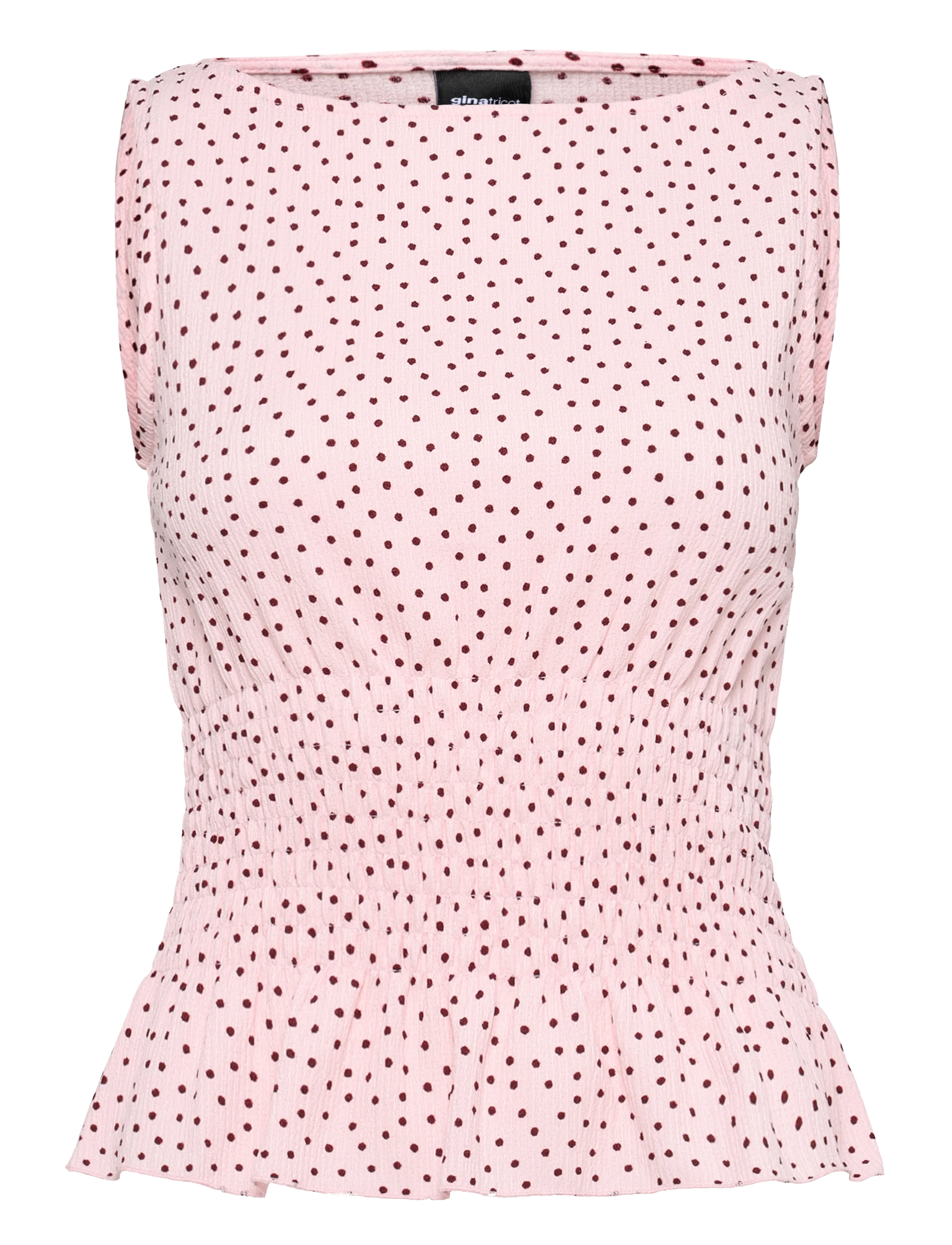 Gina Tricot Smock Top, Kvinder, Ærmeløs Smock Top, Pink, Str: XS