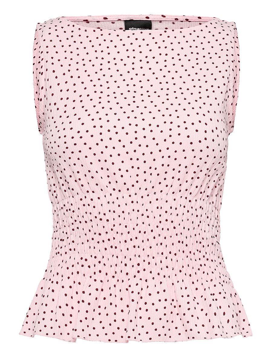 Gina Tricot - Smock top - Ärmellose tops - pink dot - 0