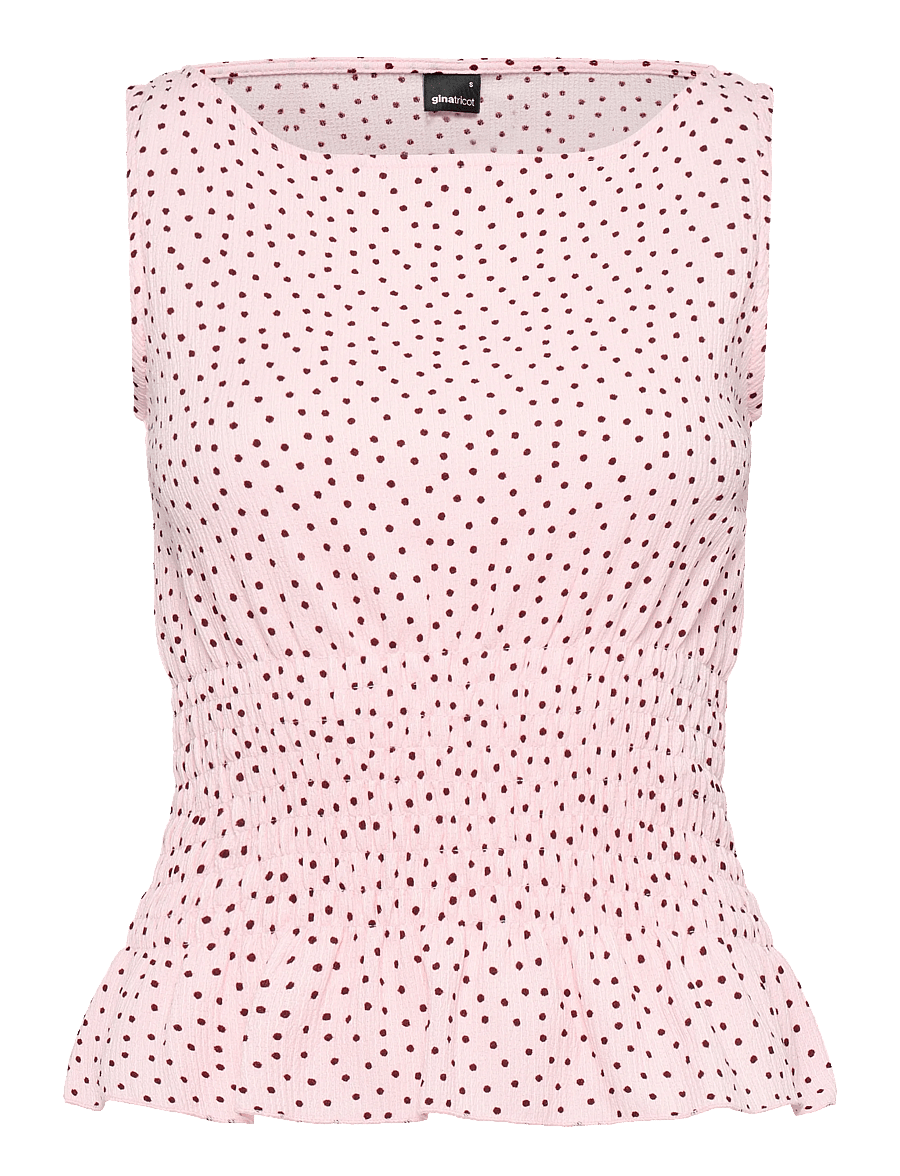 Gina Tricot - Smock top - Ärmellose tops - pink dot - 0