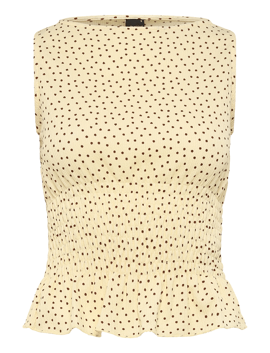 Gina Tricot - Smock top - Ärmellose tops - yellow dot - 0