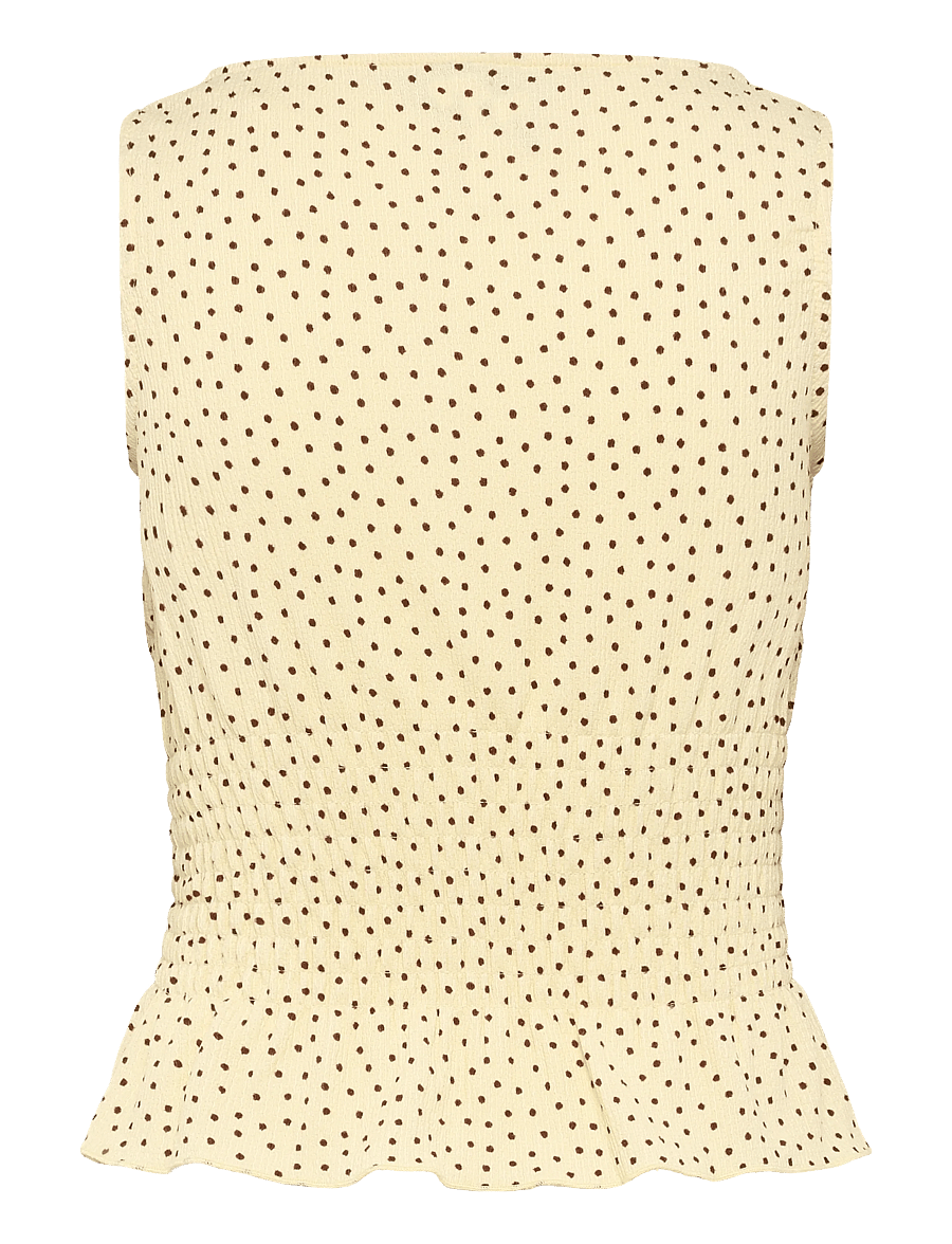 Gina Tricot - Smock top - Ärmellose tops - yellow dot - 1