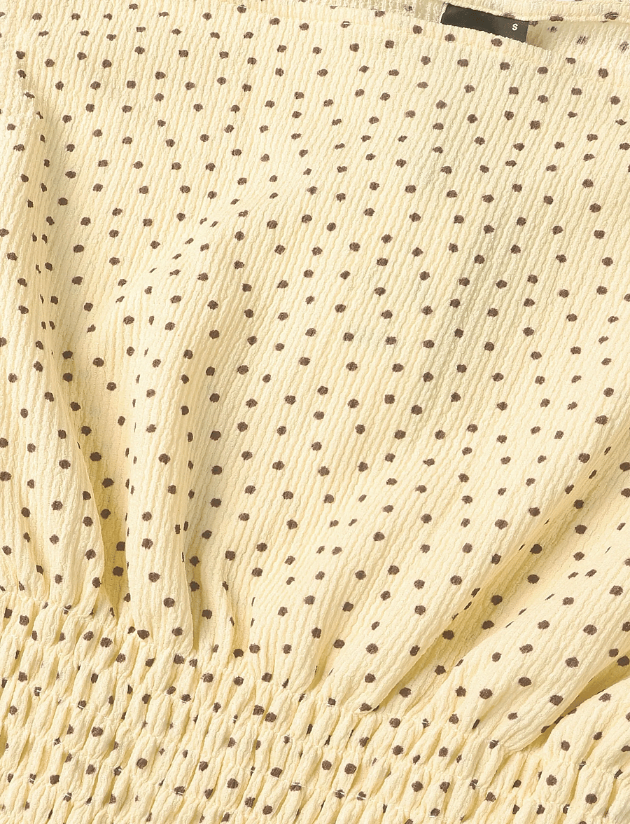 Gina Tricot - Smock top - Ärmellose tops - yellow dot - 2