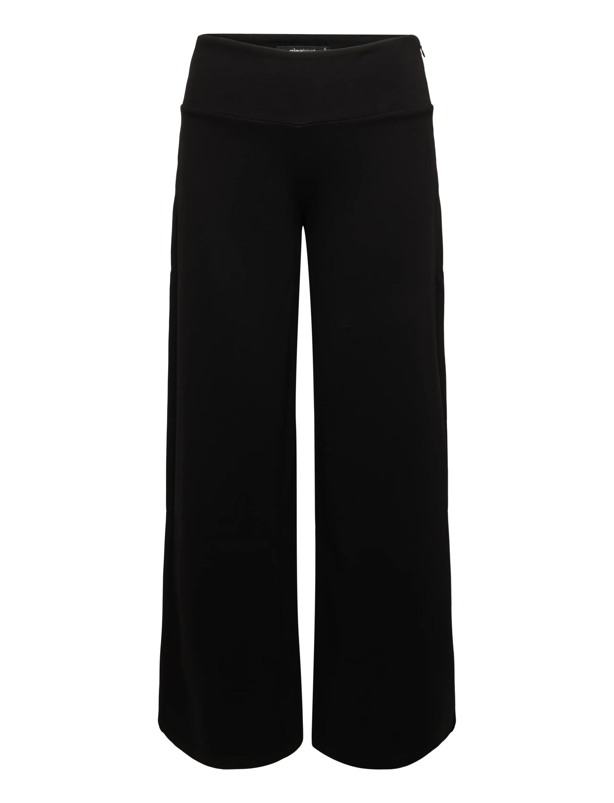 Gina Tricot Mid waist wide trousers - Tøj - BLACK (9000) / black