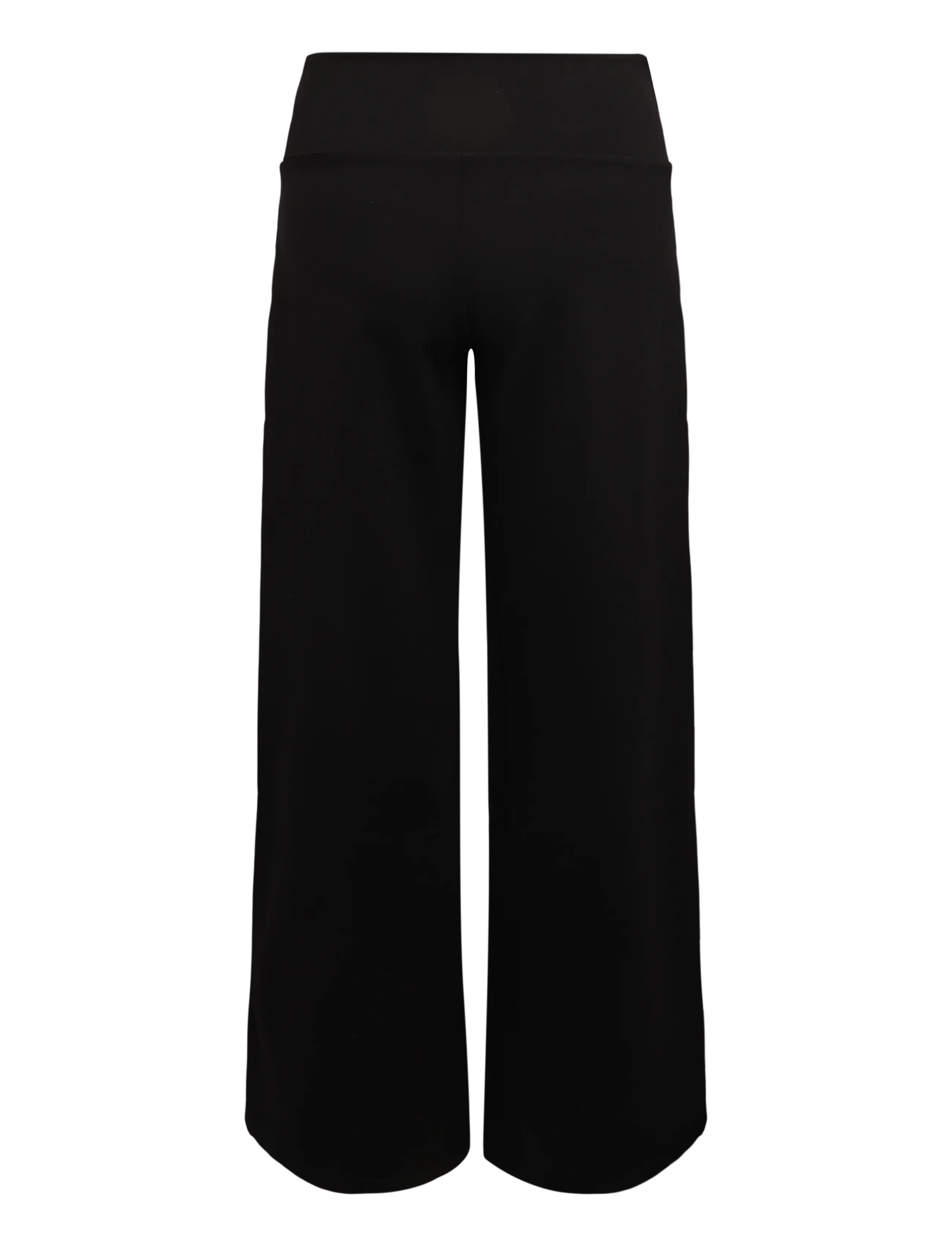 Gina Tricot - Mid waist wide trousers - bukser med brede ben - black (9000) - 1