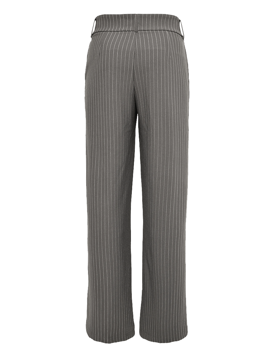 Gina Tricot - High waist suit trousers - kostymbyxor - grey pinstripe - 1