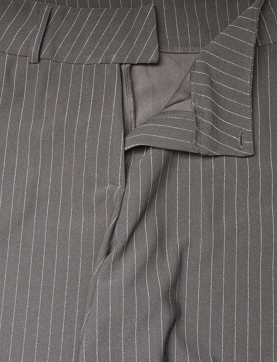 Gina Tricot - High waist suit trousers - kostymbyxor - grey pinstripe - 2