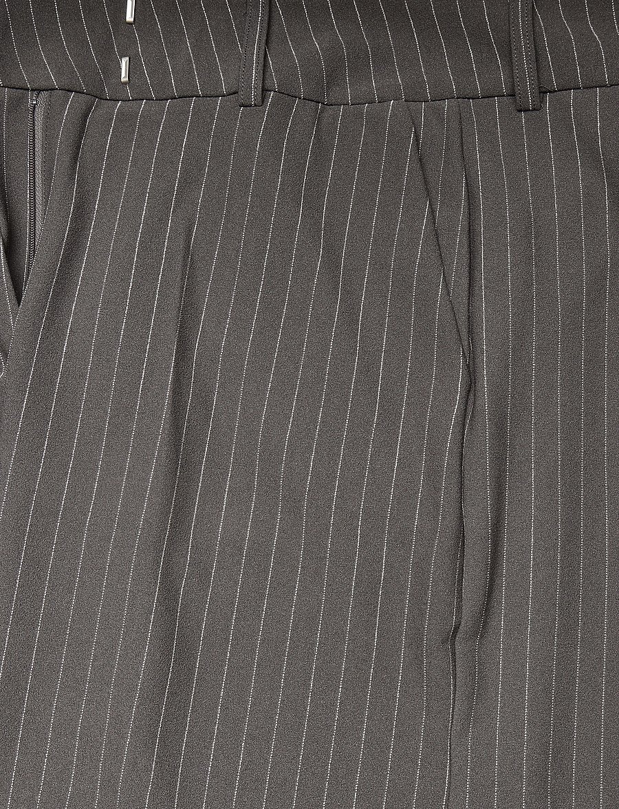 Gina Tricot - High waist suit trousers - kostymbyxor - grey pinstripe - 3