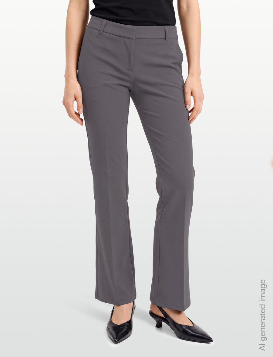 Gina Tricot - Low waist straight trousers - raka byxor - pavement - 3