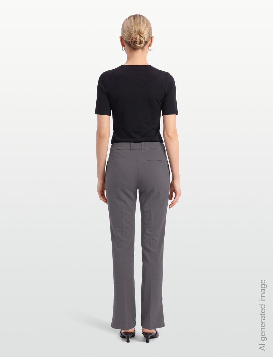 Gina Tricot - Low waist straight trousers - raka byxor - pavement - 4