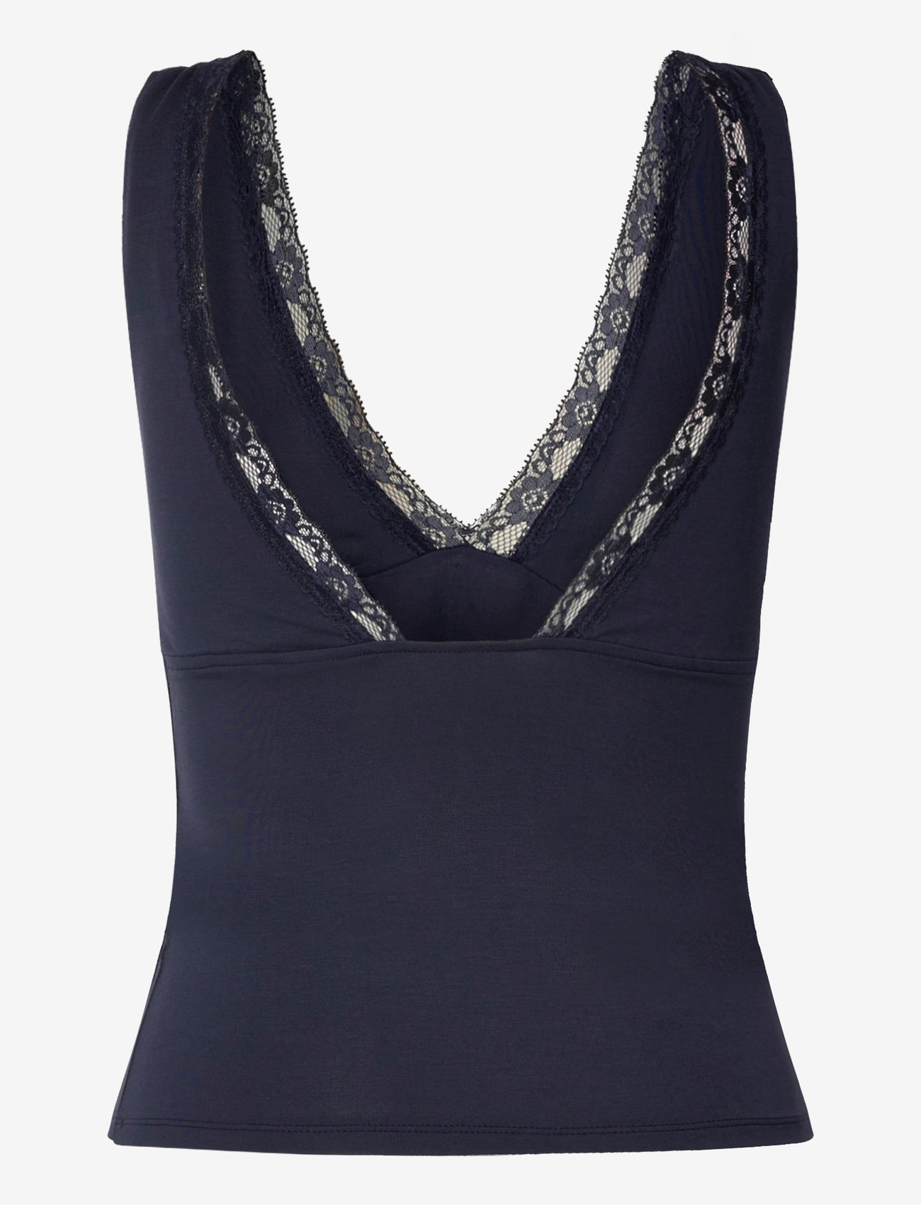 Gina Tricot - Soft v-neck singlet - overdele - navy blazer (5853) - 1