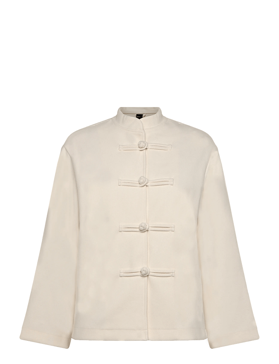 Gina Tricot - Mandarin button jacket - spring jackets - cream (1047) - 1