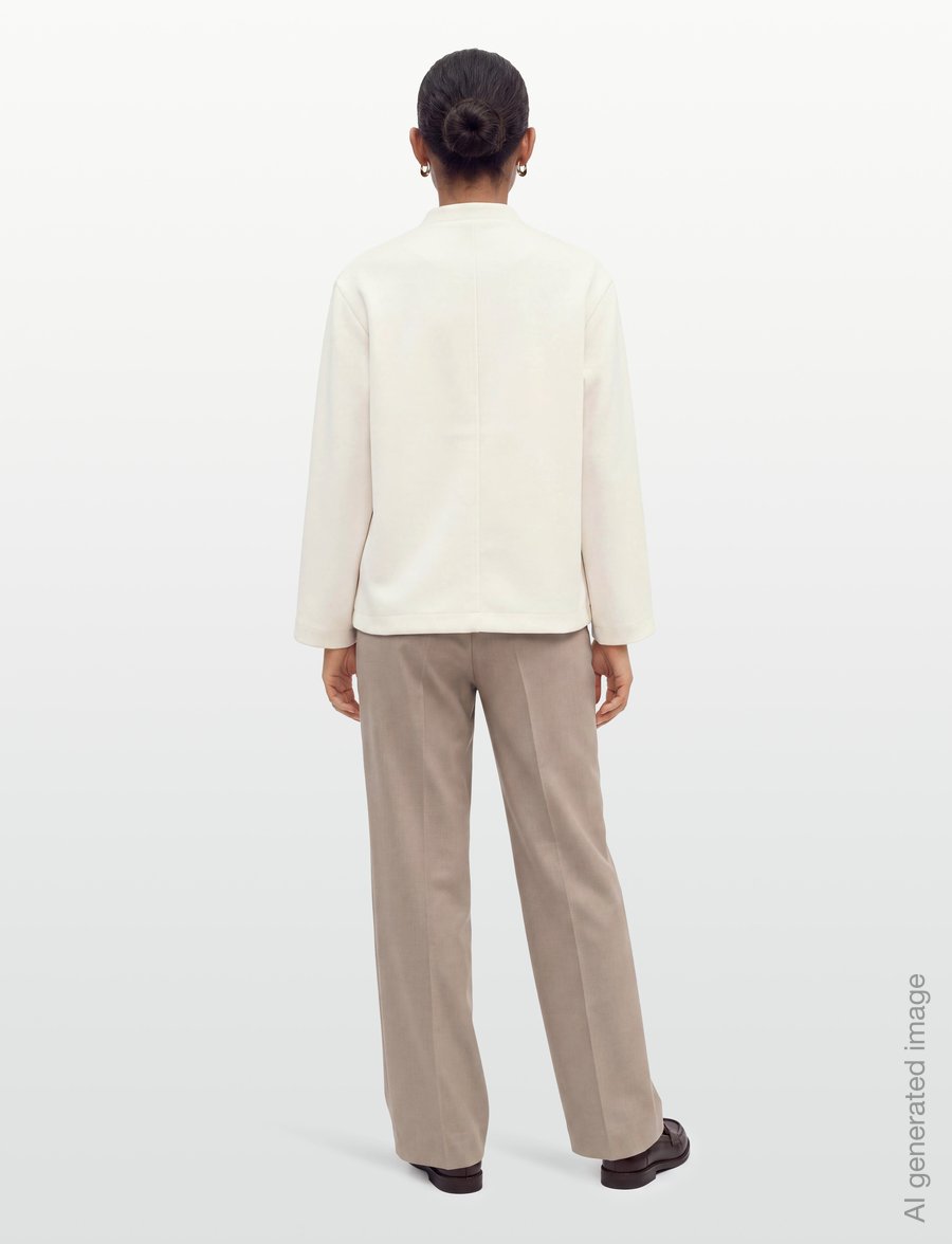 Gina Tricot - Mandarin button jacket - spring jackets - cream (1047) - 4
