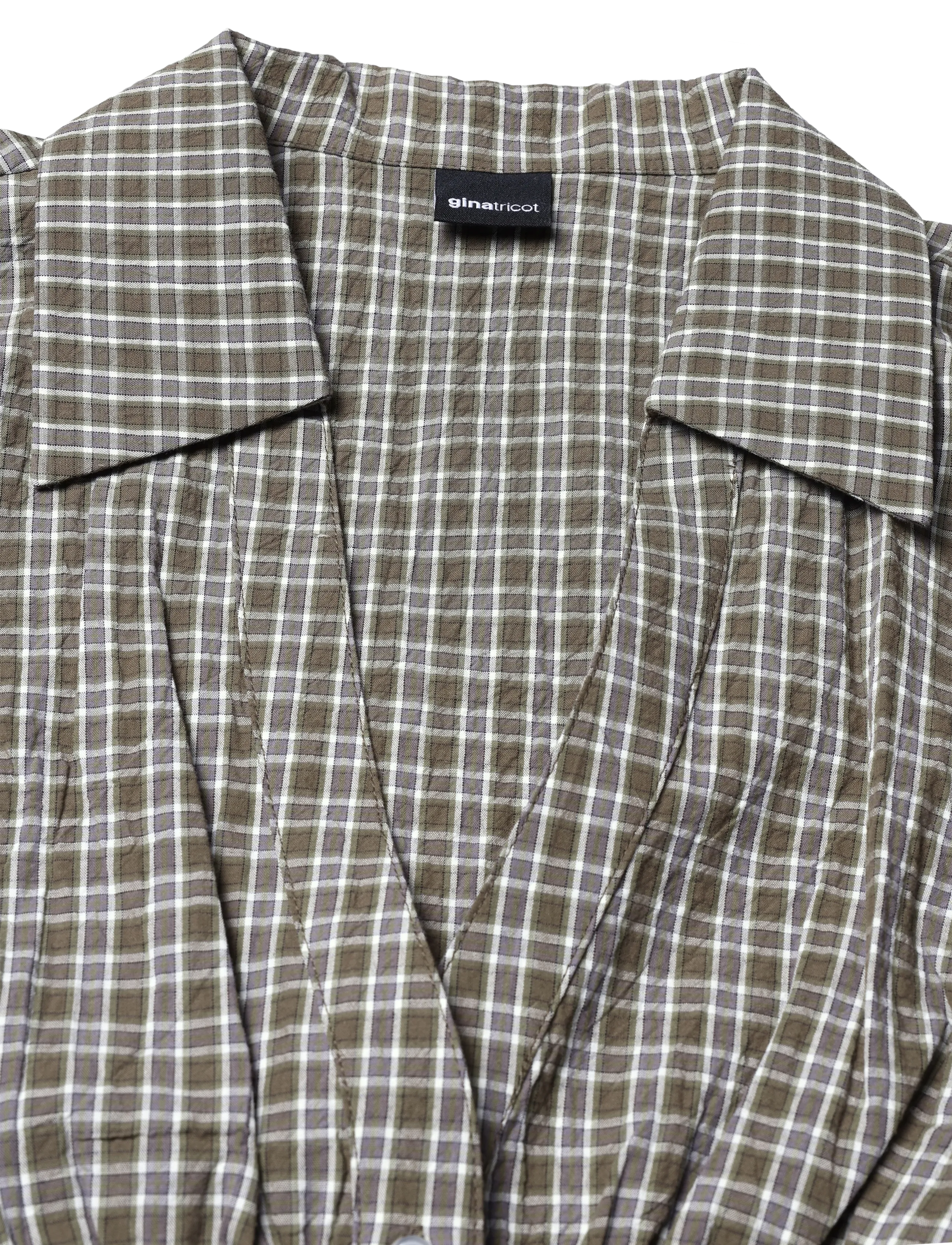 Gina Tricot - Shaped shirt - green/check - 2