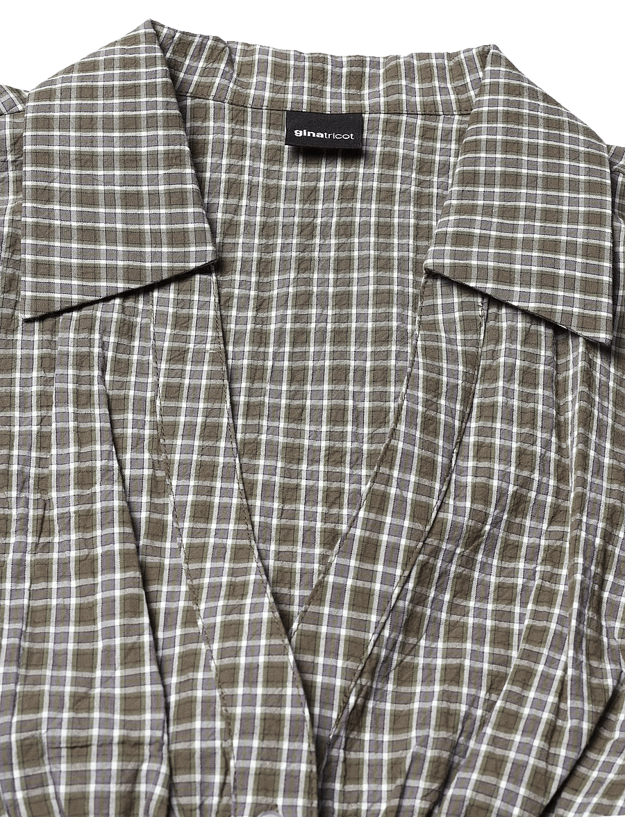 Gina Tricot - Shaped shirt - pikkade varrukatega särgid - green/check - 2