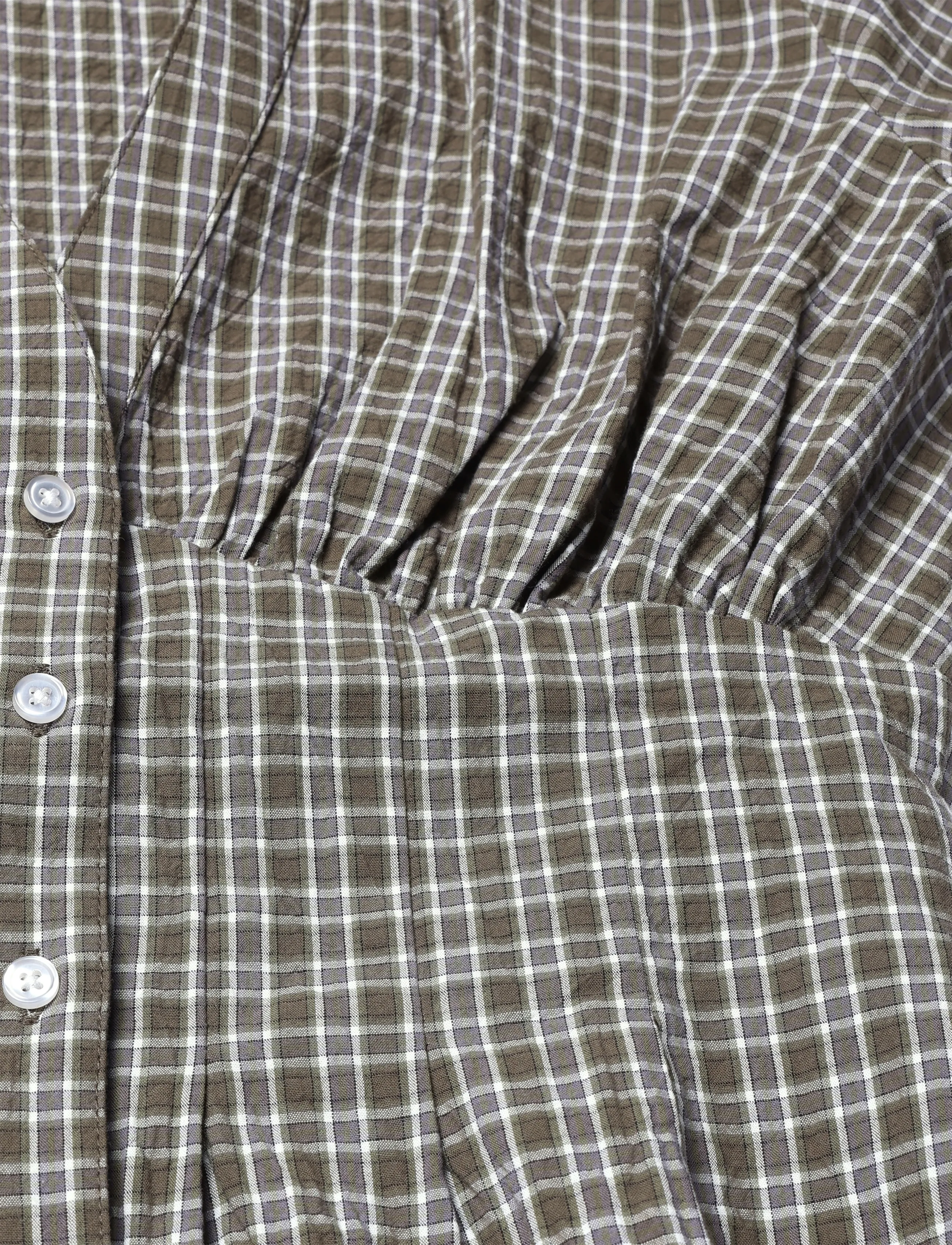 Gina Tricot - Shaped shirt - green/check - 3