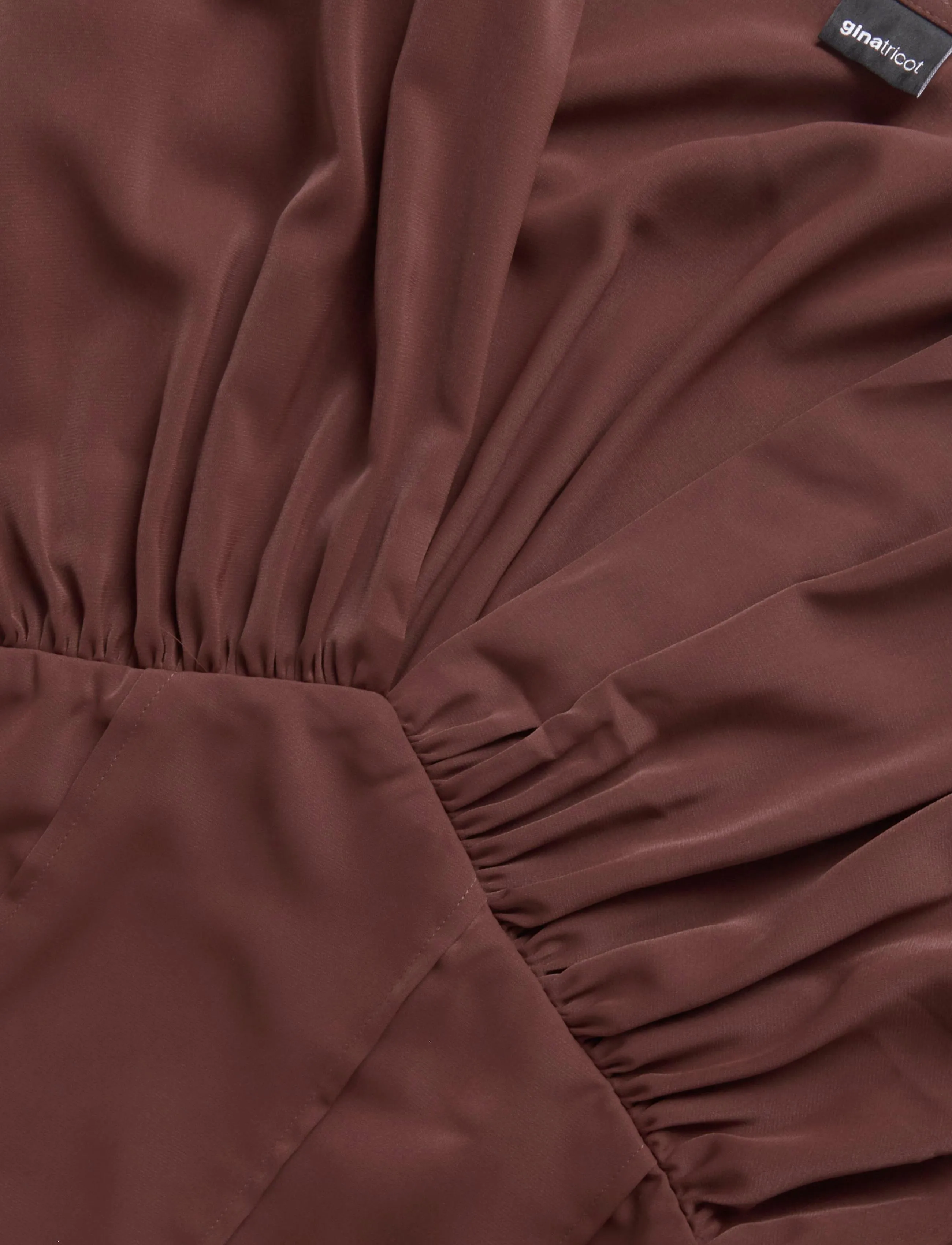 Gina Tricot - Shaped corset blouse - langärmelige blusen - decadent chocolate - 2