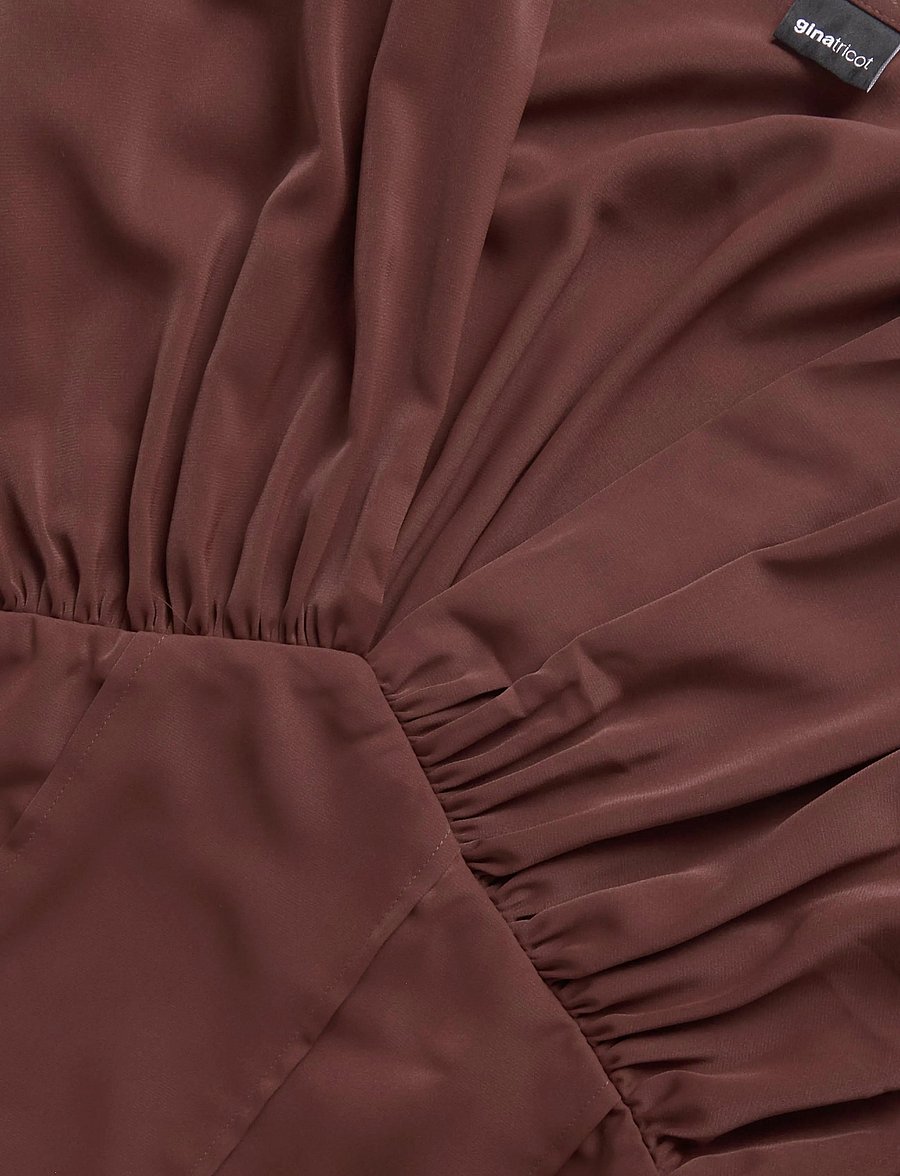 Gina Tricot - Shaped corset blouse - langärmelige blusen - decadent chocolate - 2