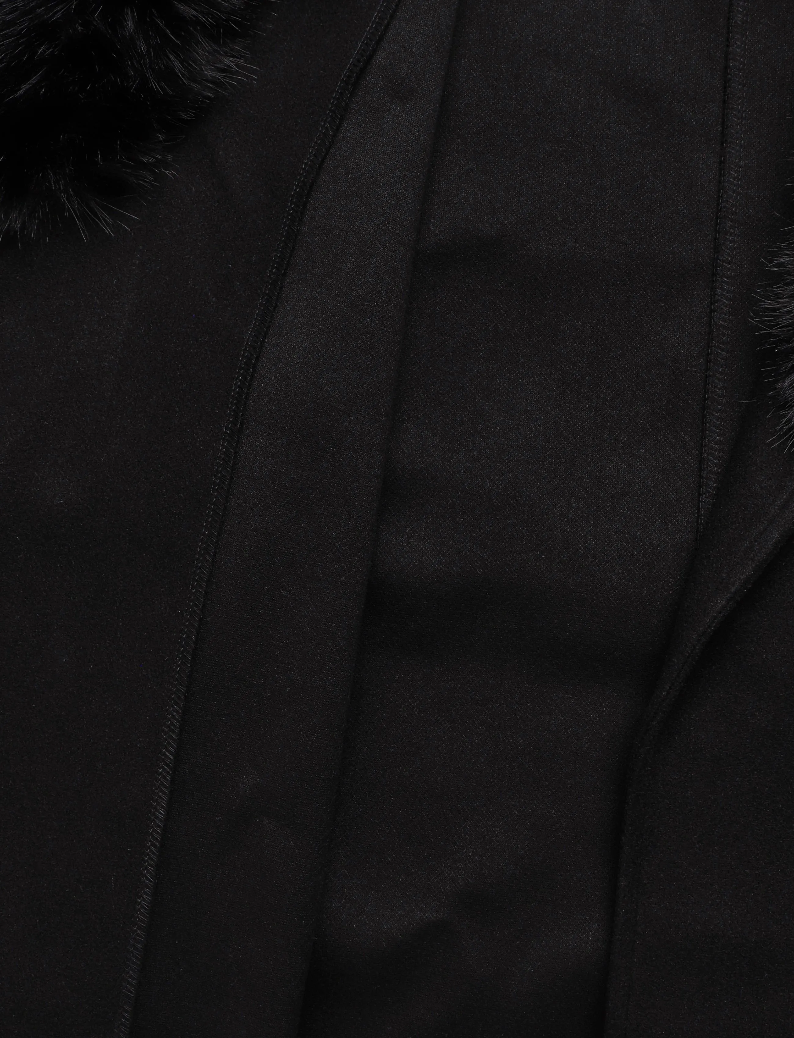 Gina Tricot - Faux fur collar cape jacket - faux fur - black (9000) - 4