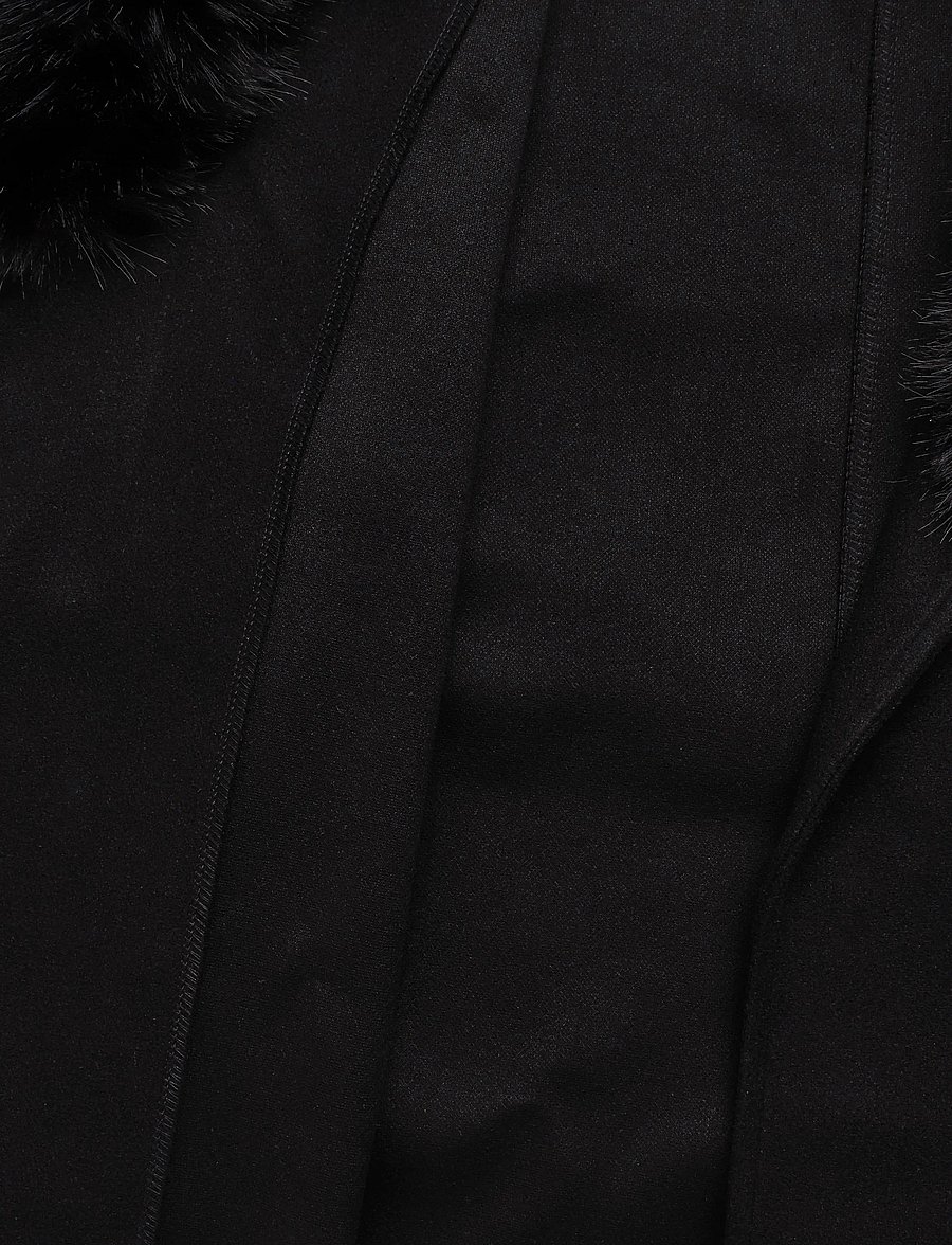 Gina Tricot - Faux fur collar cape jacket - faux fur - black (9000) - 4
