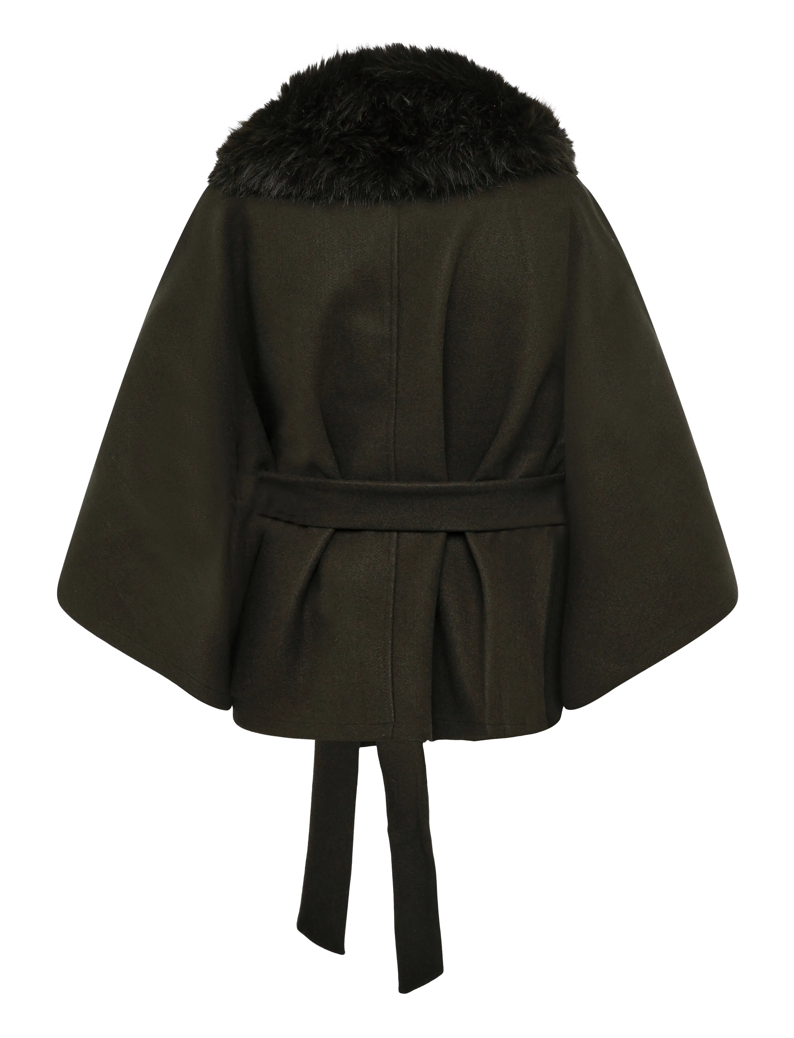 Gina Tricot Faux Fur Collar Cape Jacket jackor dam – bild 2