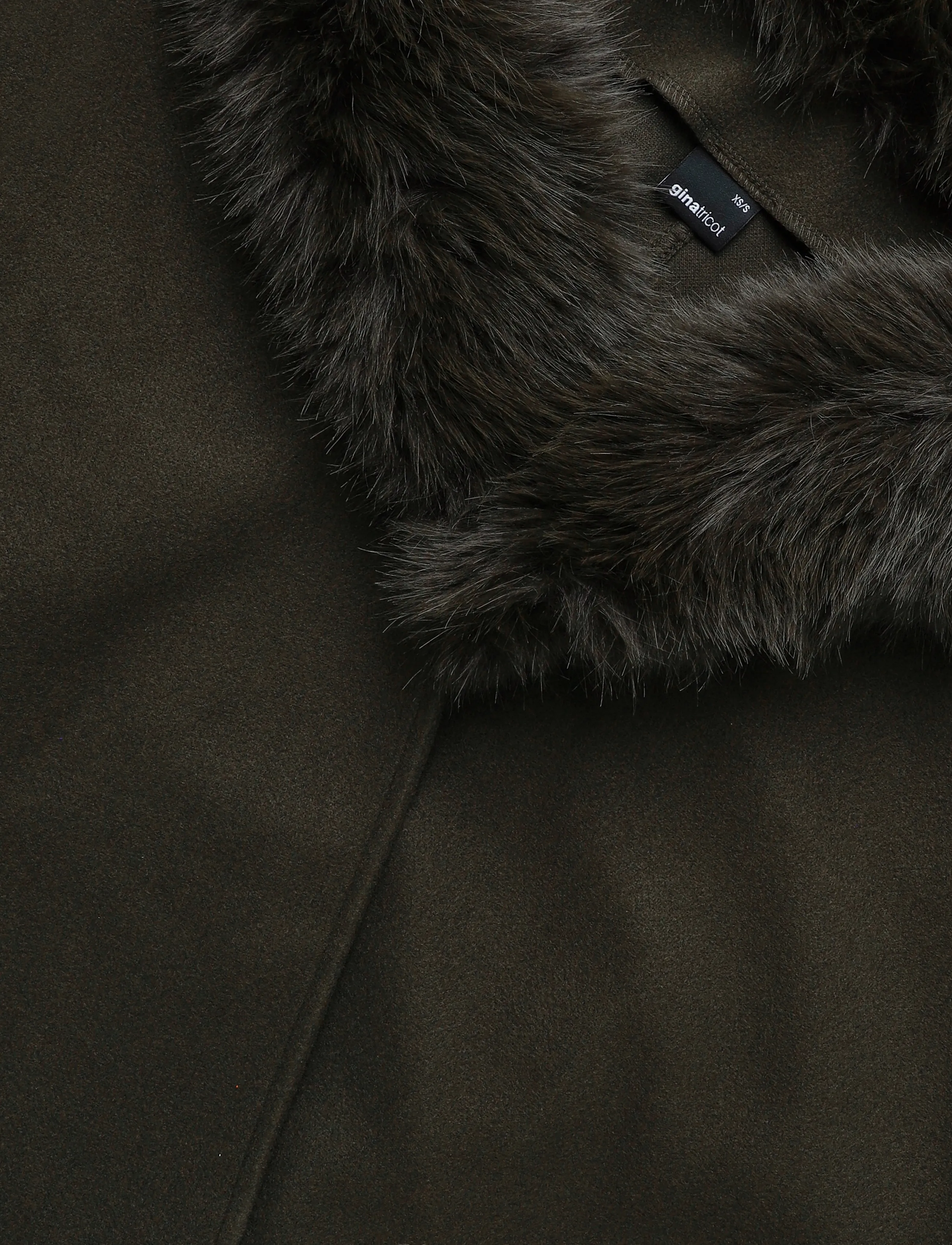 Gina Tricot - Faux fur collar cape jacket - faux fur jakker - dark green (6049) - 3
