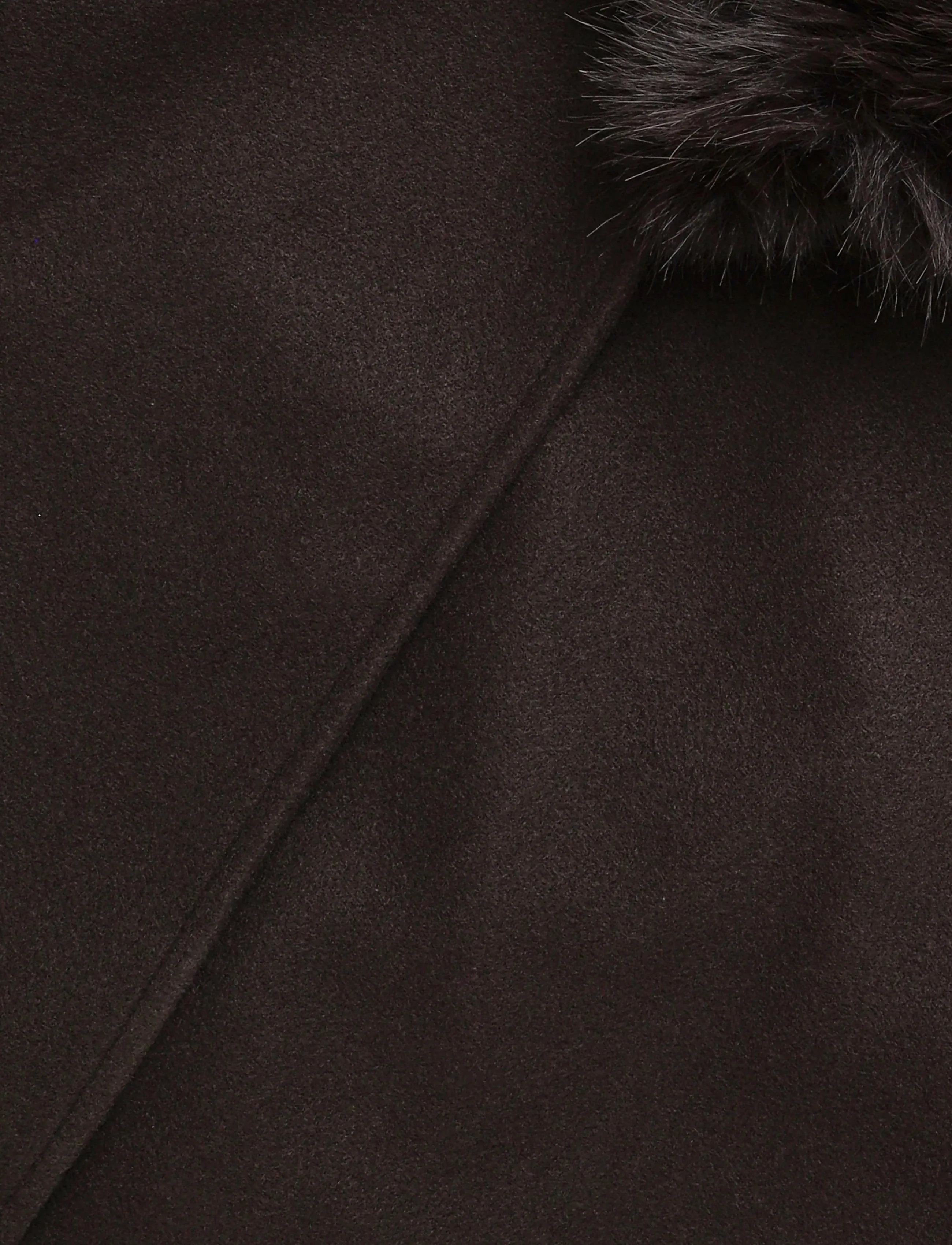 Gina Tricot - Faux fur collar cape jacket - mole (7382) - 3