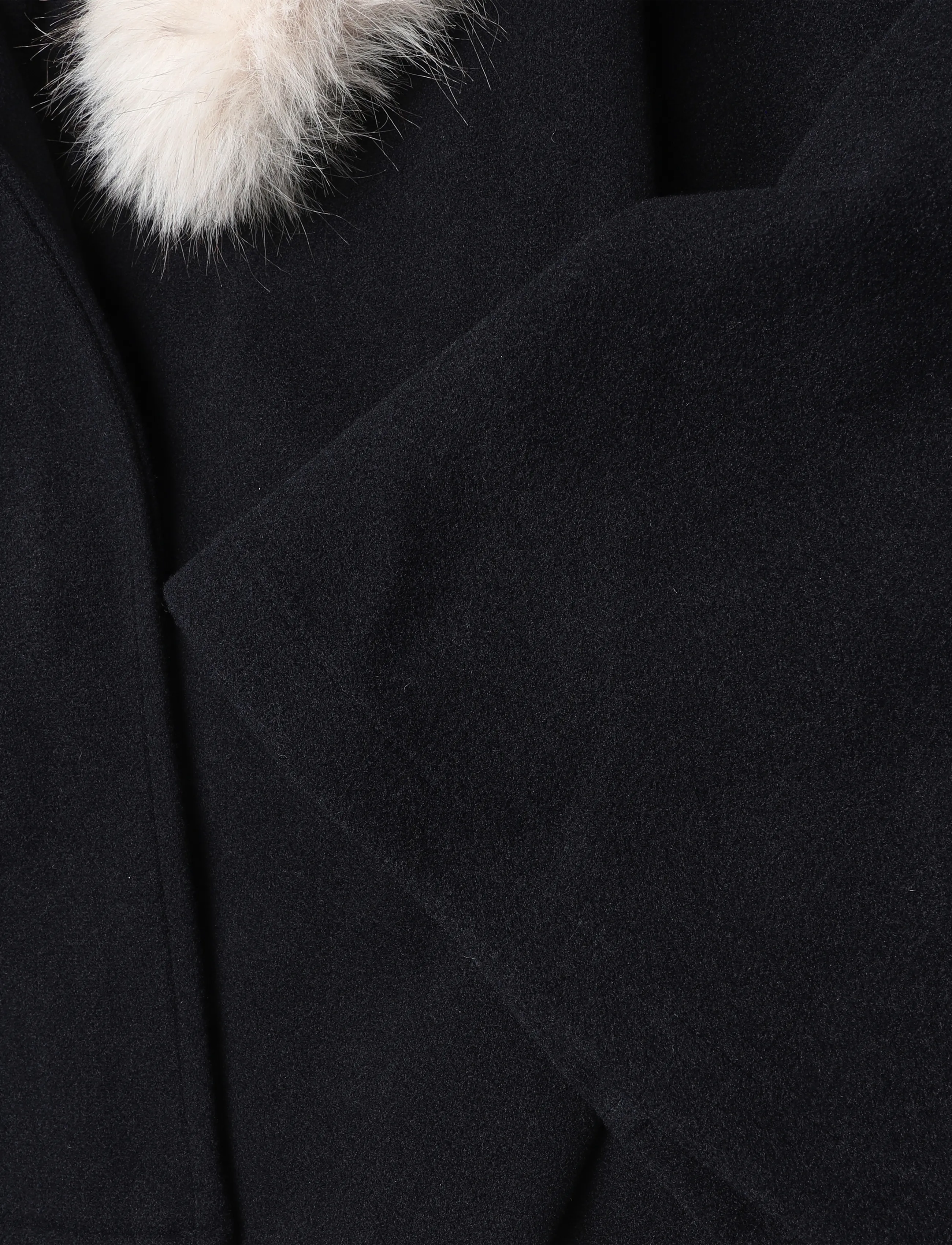 Gina Tricot - Faux fur collar cape jacket - kunstpelz - sky captain - 3