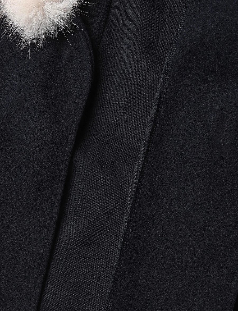 Gina Tricot - Faux fur collar cape jacket - kunstpelz - sky captain - 4