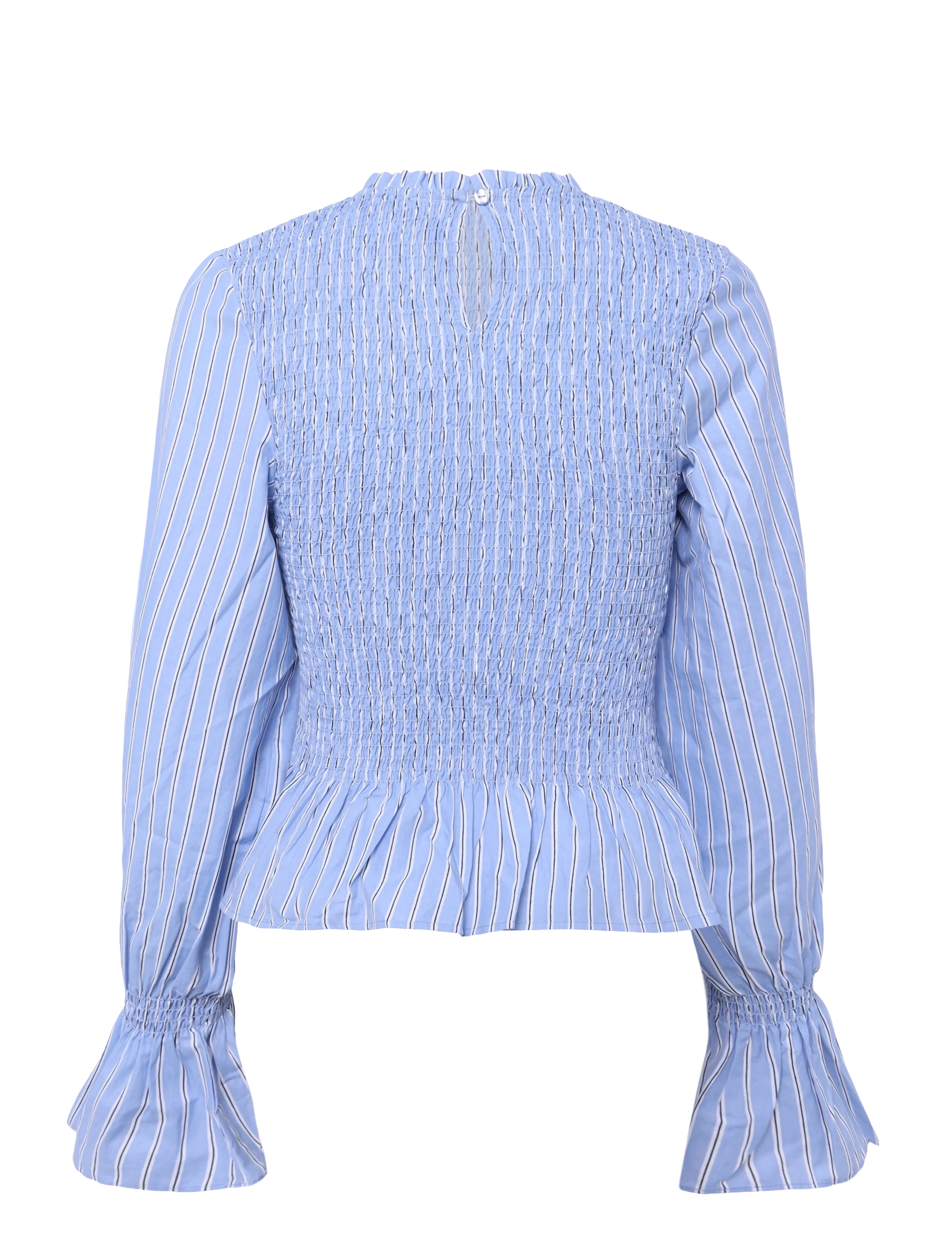 Gina Tricot - Smock blouse - langærmede bluser - blue/stripe - 1