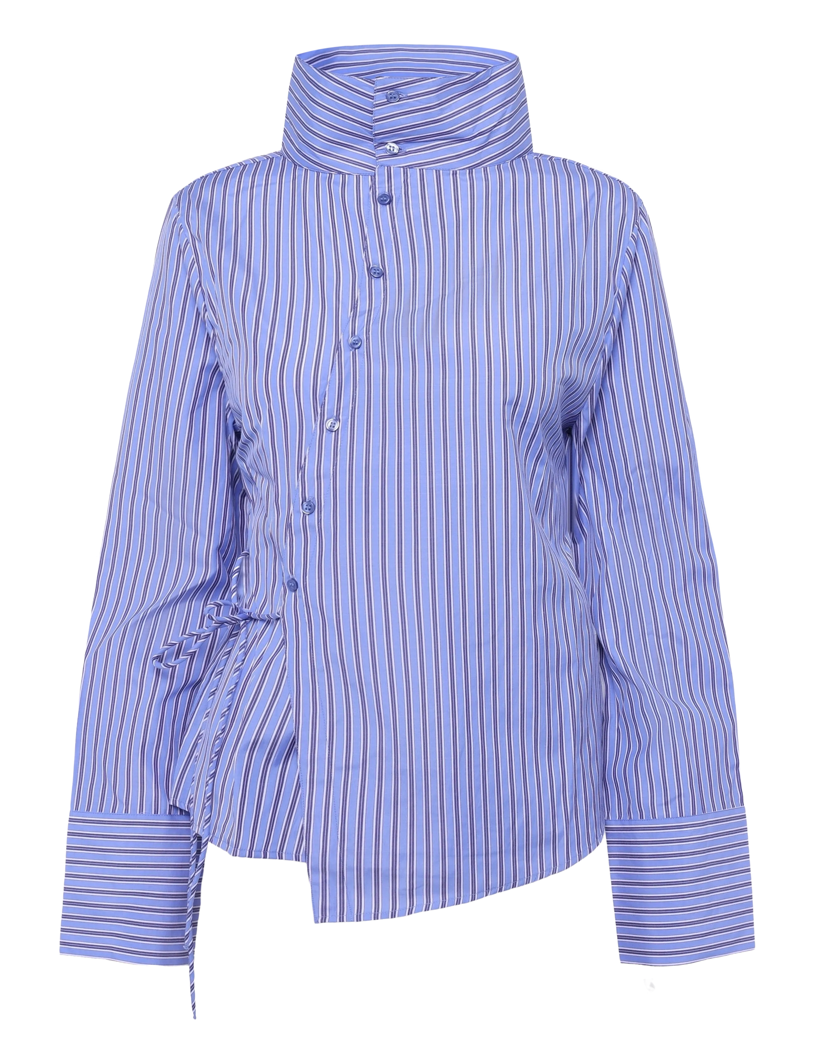 High Neck Shaped Shirt
