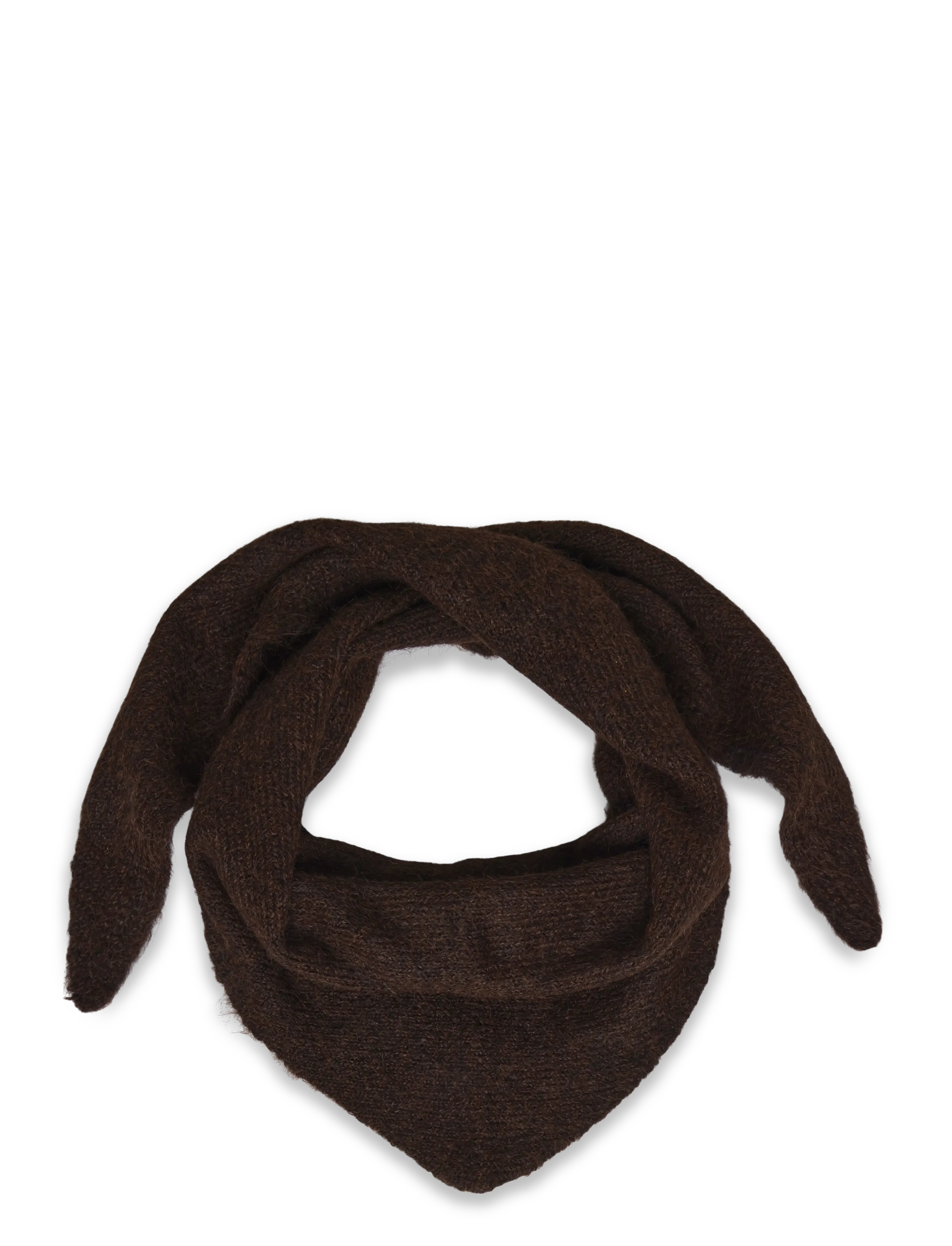 Gina Tricot Perfect triangle scarf - Aksessuaarid - DARK BROWN (7180) / brown
