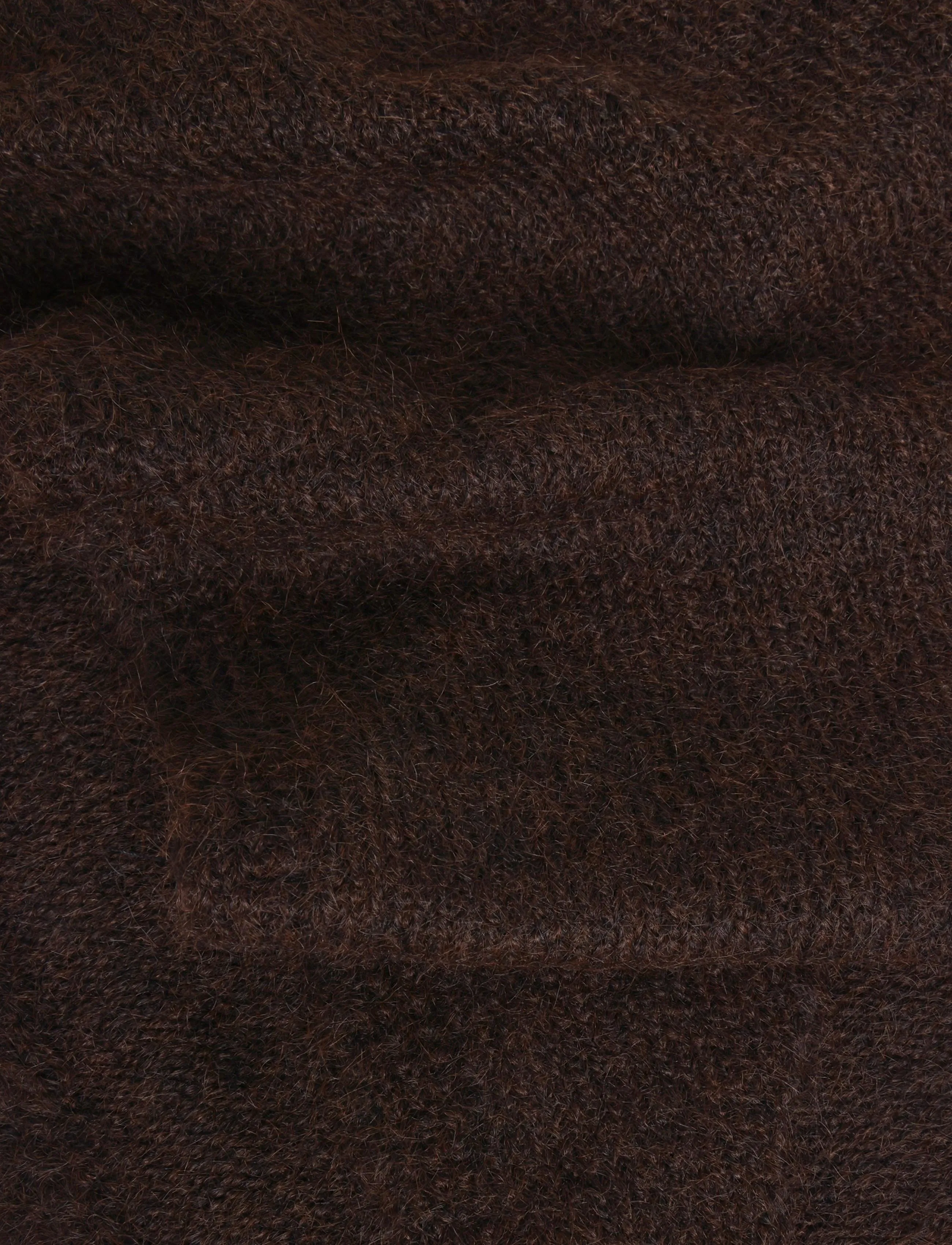 Gina Tricot - Perfect triangle scarf - talvesallid - dark brown (7180) - 2