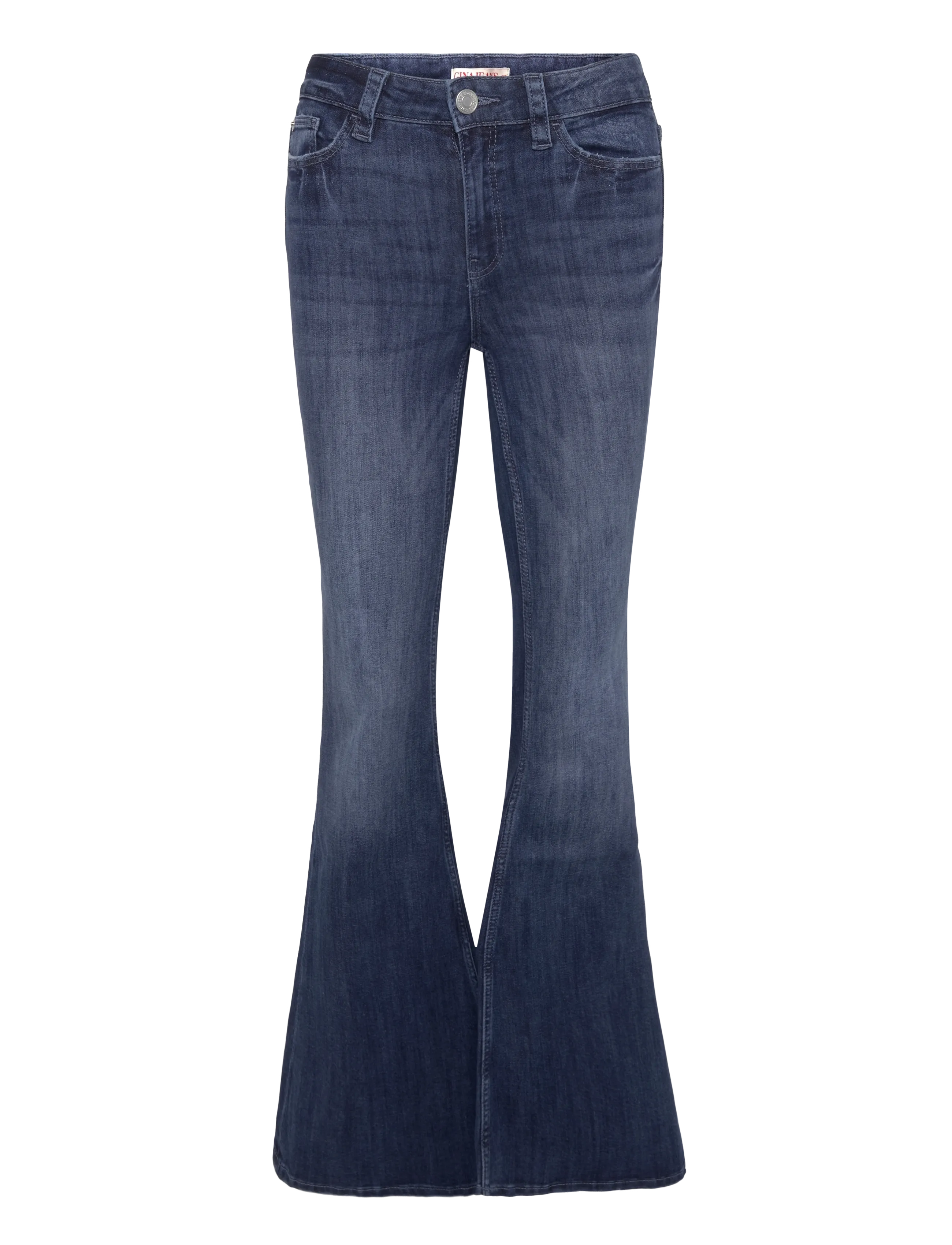 Gina Tricot Ultra Flare Jeans, Damen, Flare Jeans, Blau, Gr.42