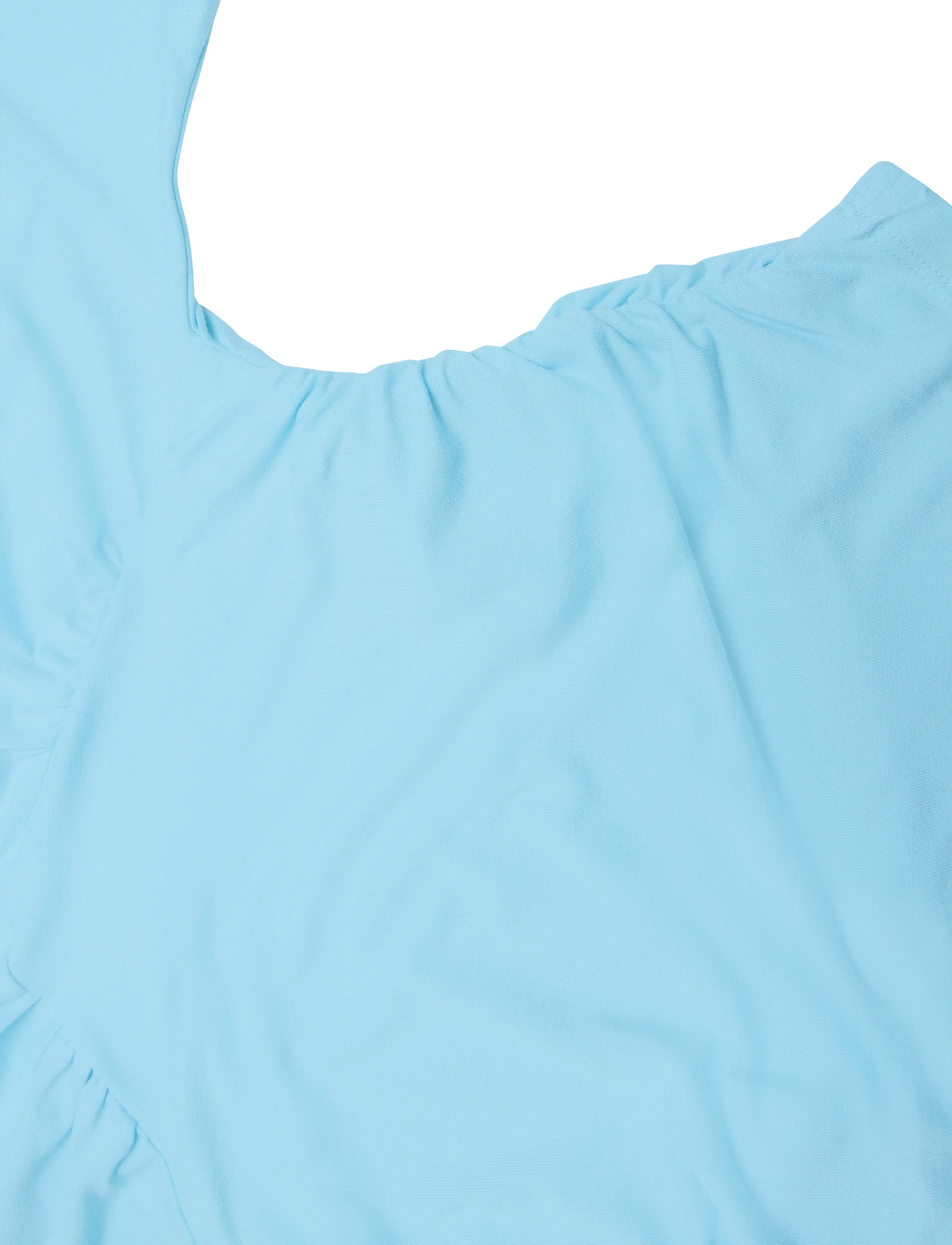 Gina Tricot - Shaped v-neck top - t-shirts - aqua - 3